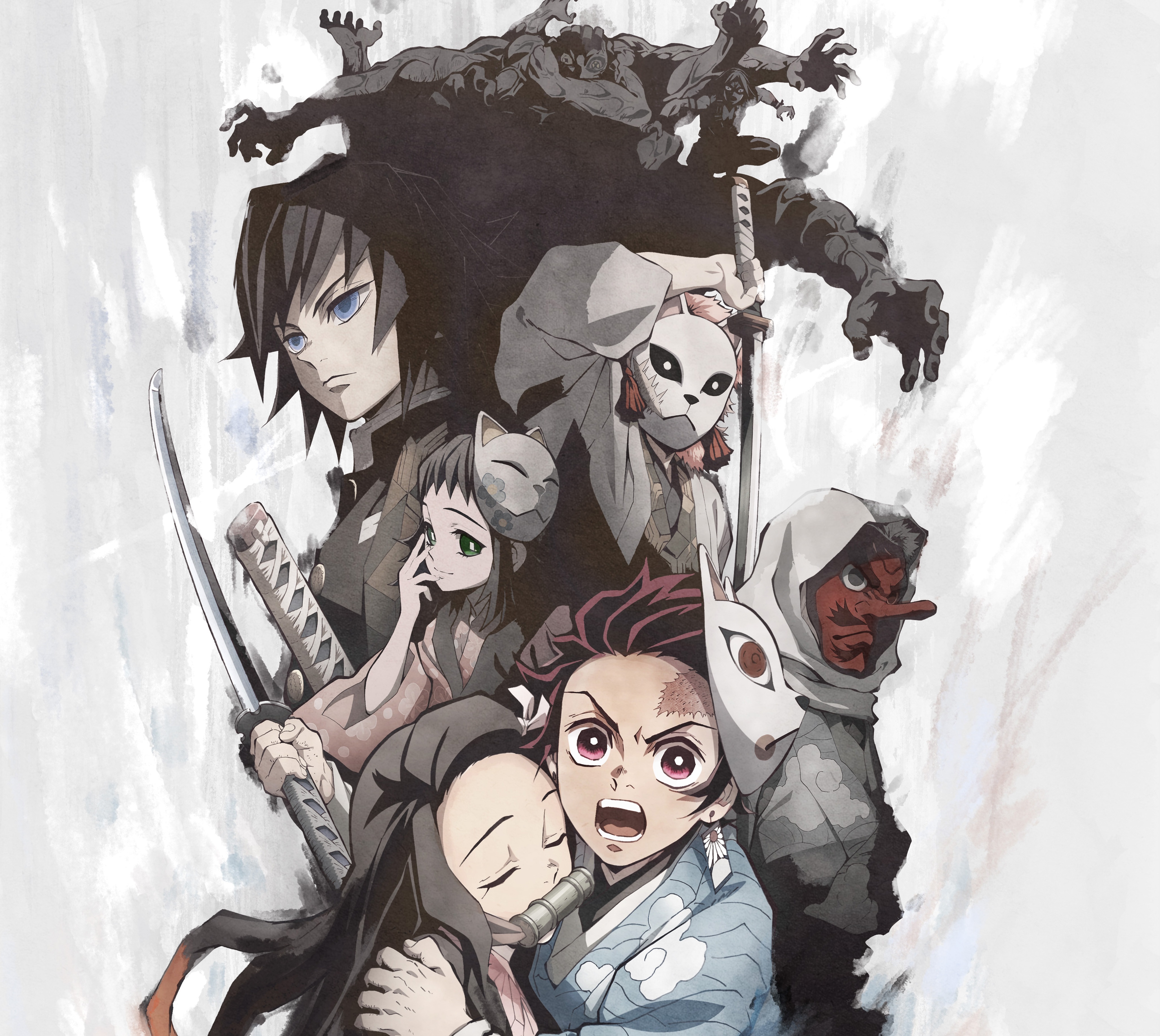 Demon Slayer: Kimetsu no Yaiba characters HD Wallpaper
