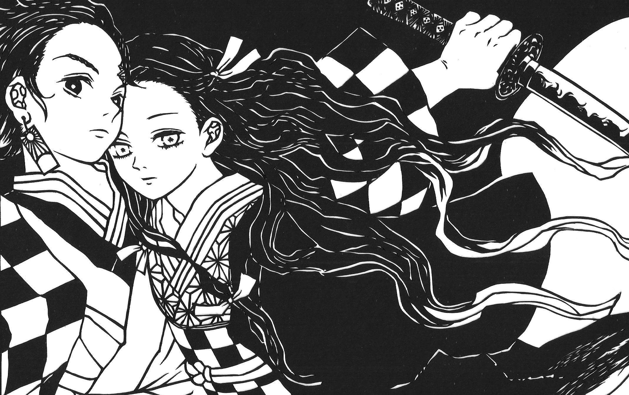 Tanjiro and Nezuko from Demon Slayer HD Wallpaper
