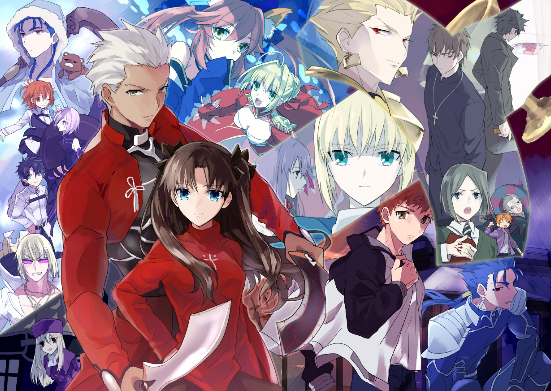 Fate/Zero Characters Collage HD Wallpaper