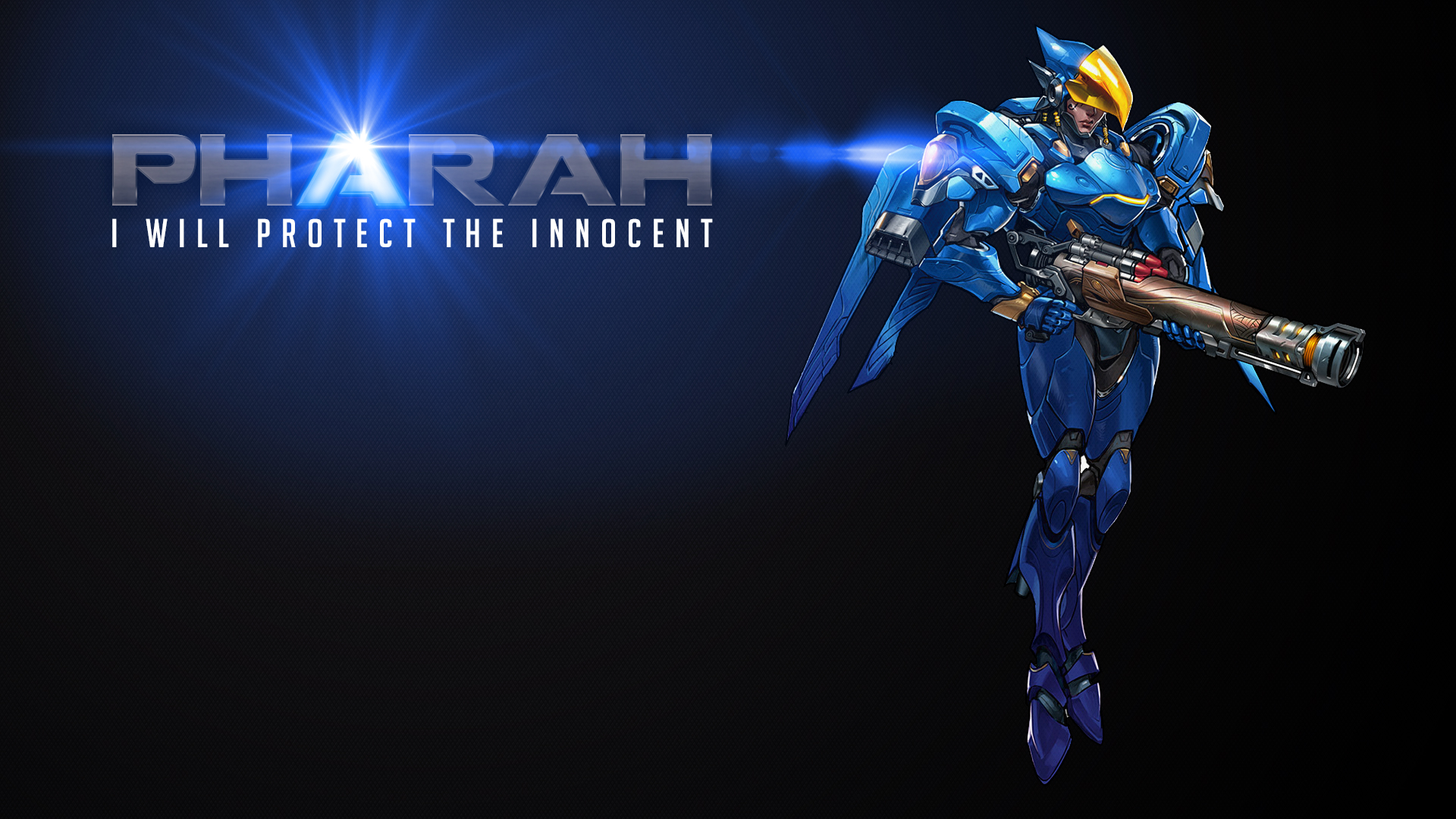 Pharah from Overwatch with a rocket launcher HD Wallpaper