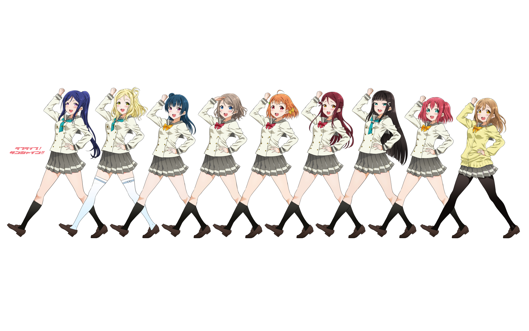 Aqours from Love Live! Sunshine!! HD Wallpaper