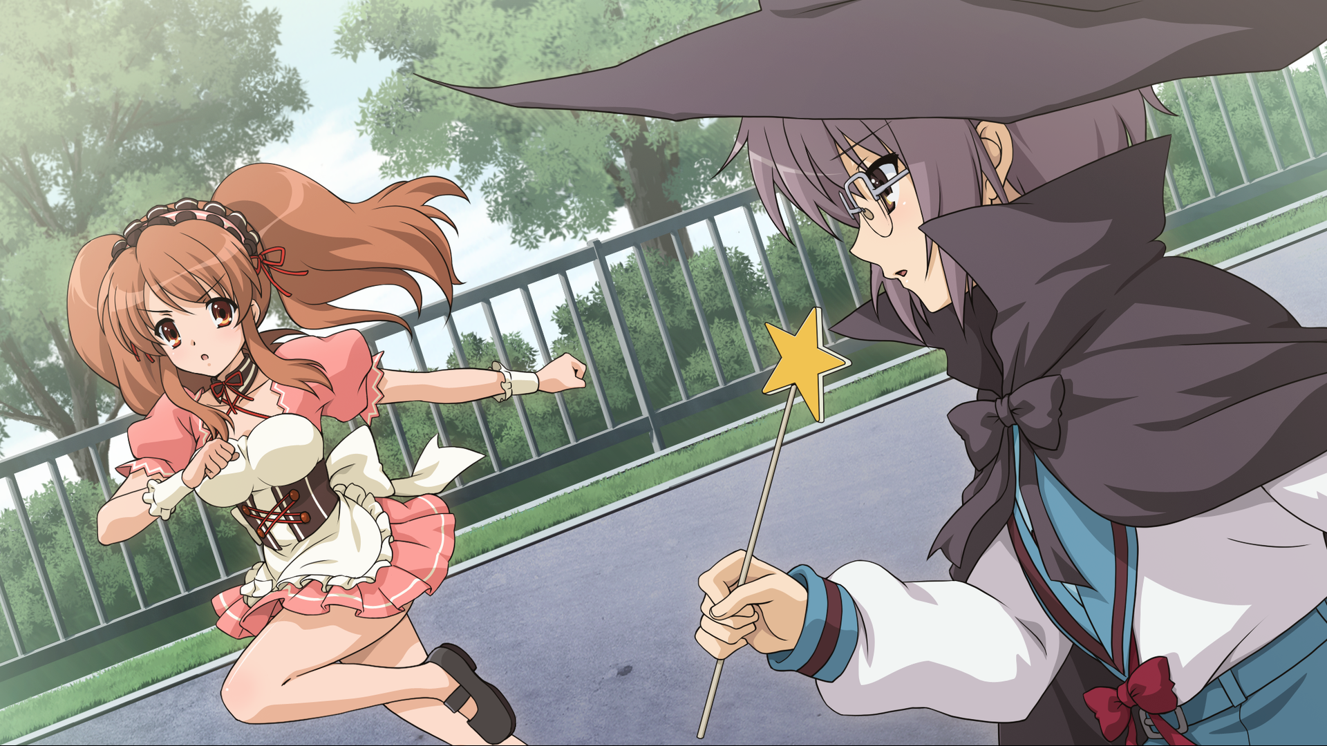 Mikuru Asahina from The Melancholy of Haruhi Suzumiya HD Wallpaper