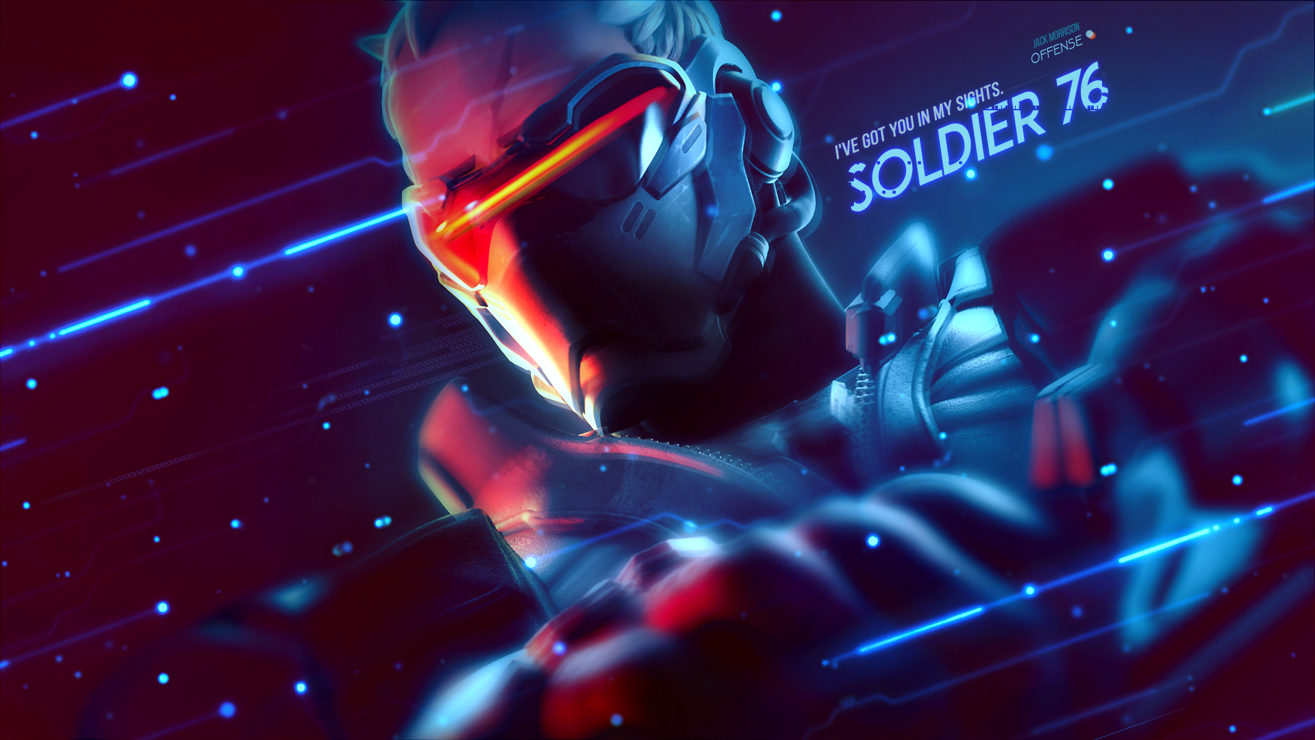 Soldier: 76 from Overwatch HD Wallpaper