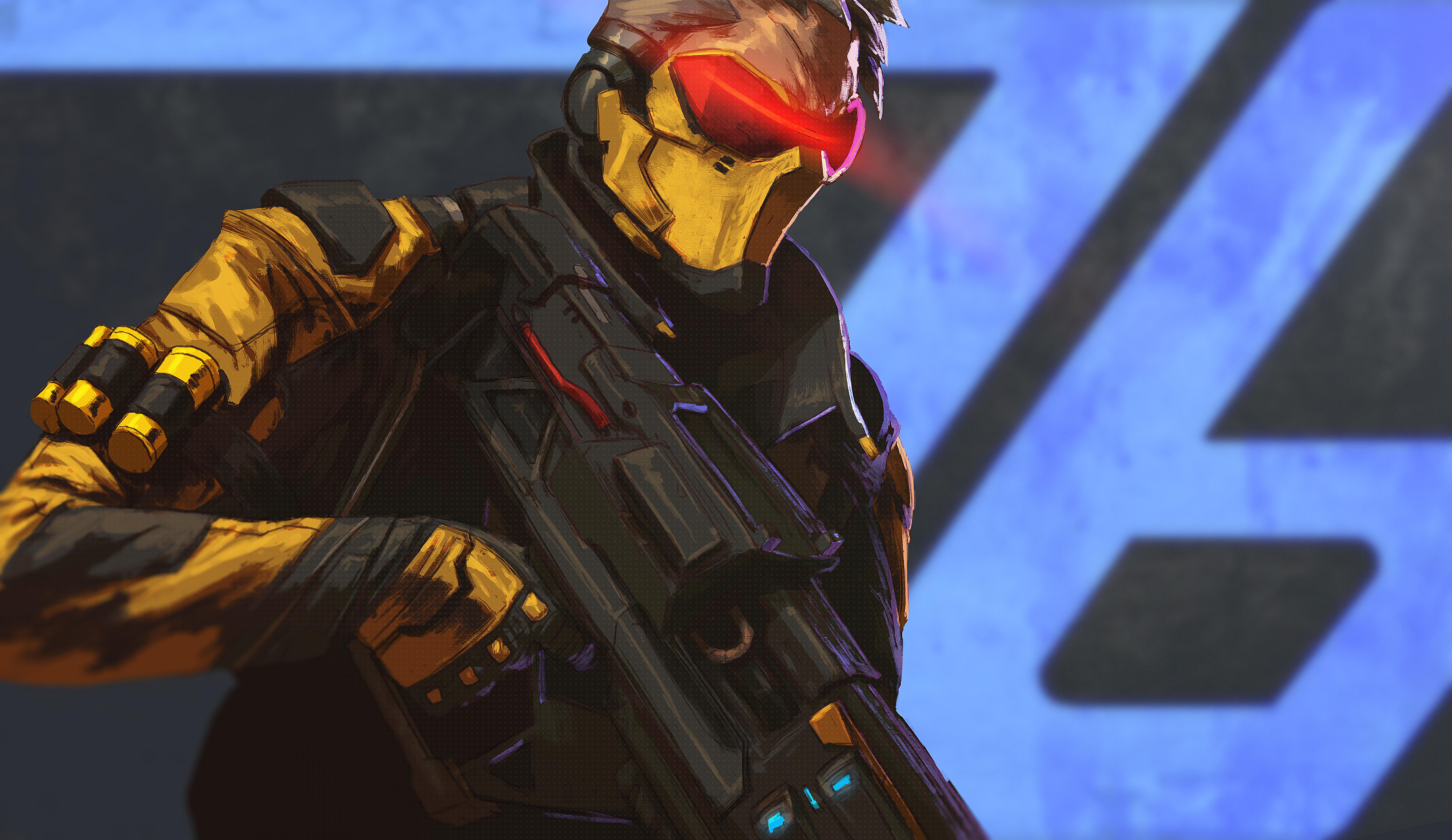 Soldier: 76 from Overwatch HD Wallpaper
