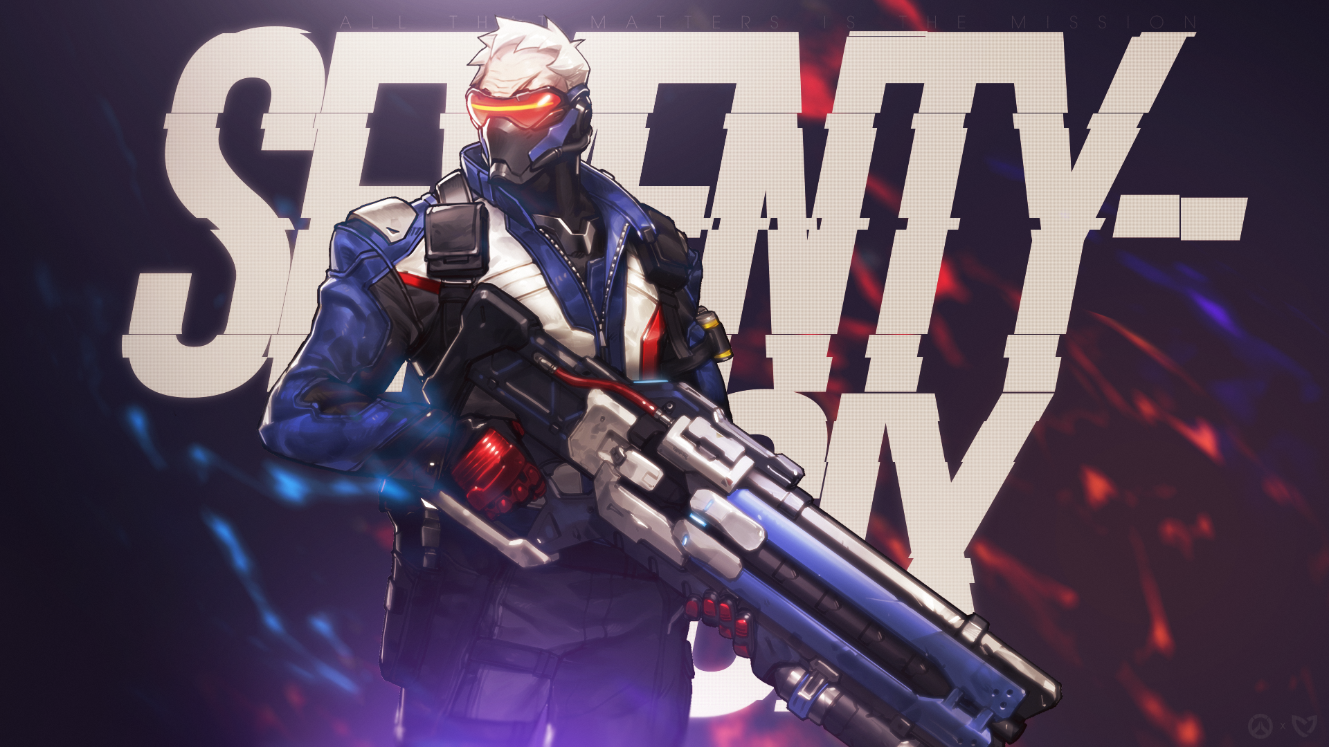 Soldier: 76 from Overwatch HD Wallpaper