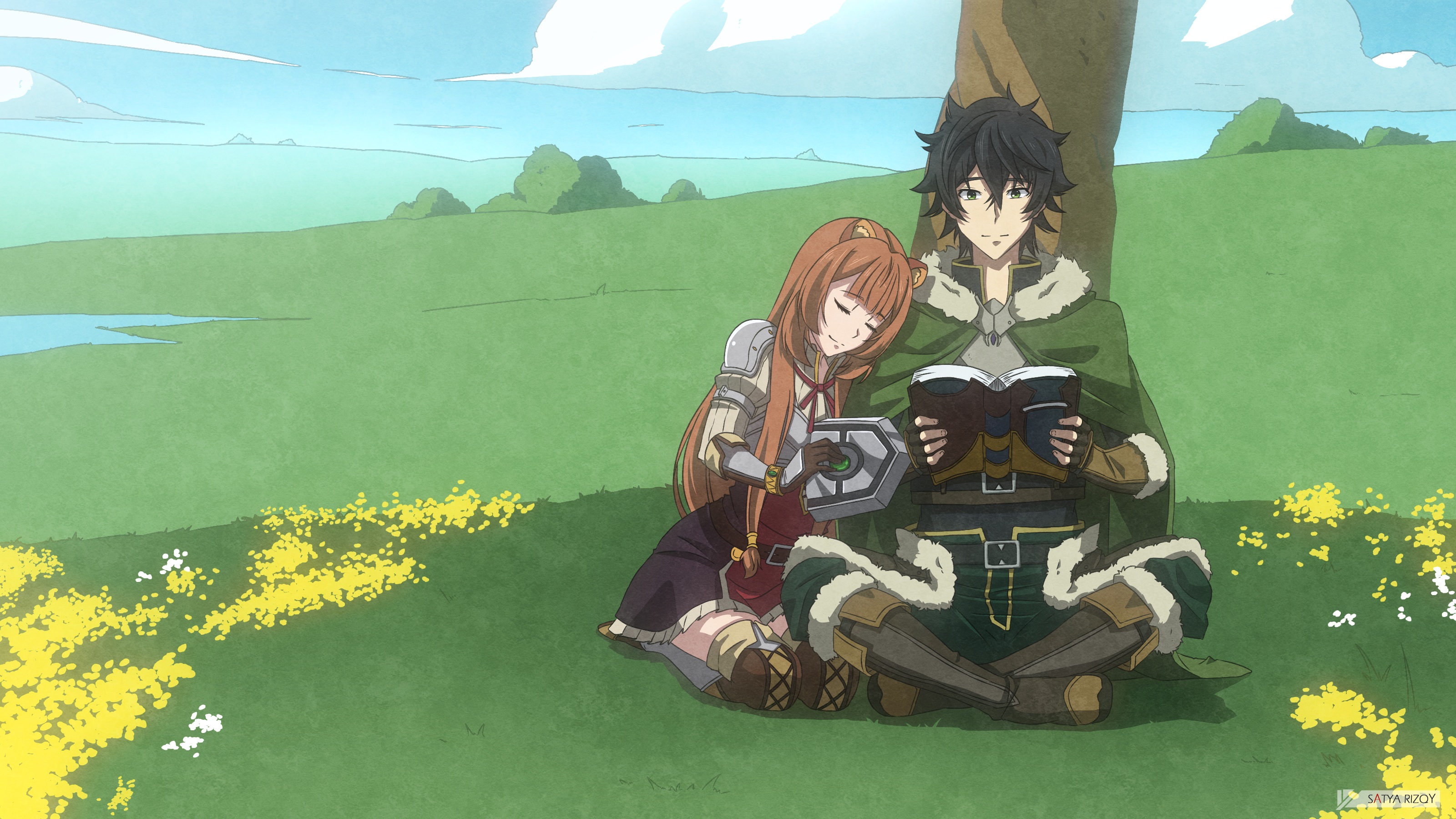 Raphtalia and Naofumi Iwatani from The Rising of the Shield Hero HD Wallpaper
