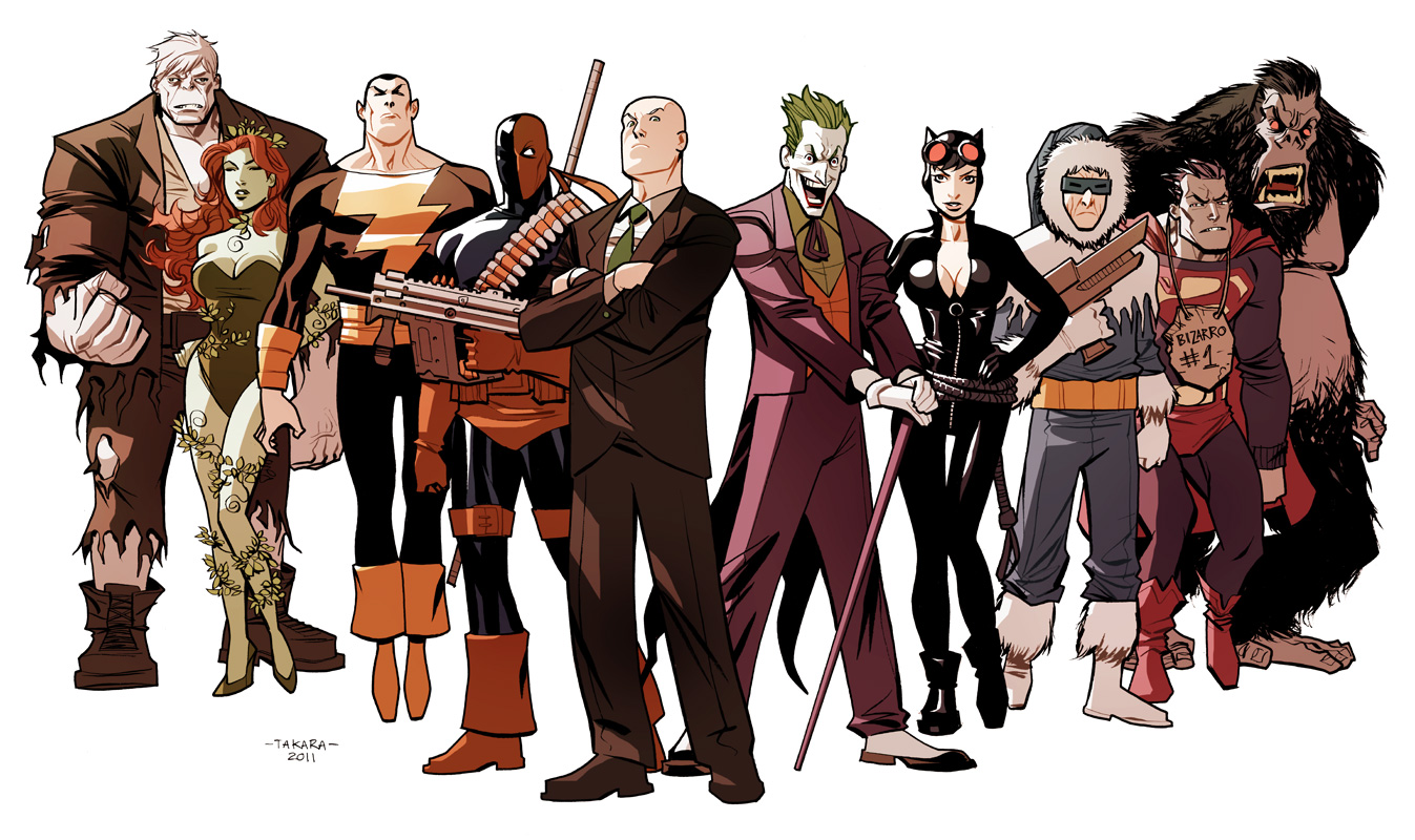 DC Comics Villains Group HD Wallpaper