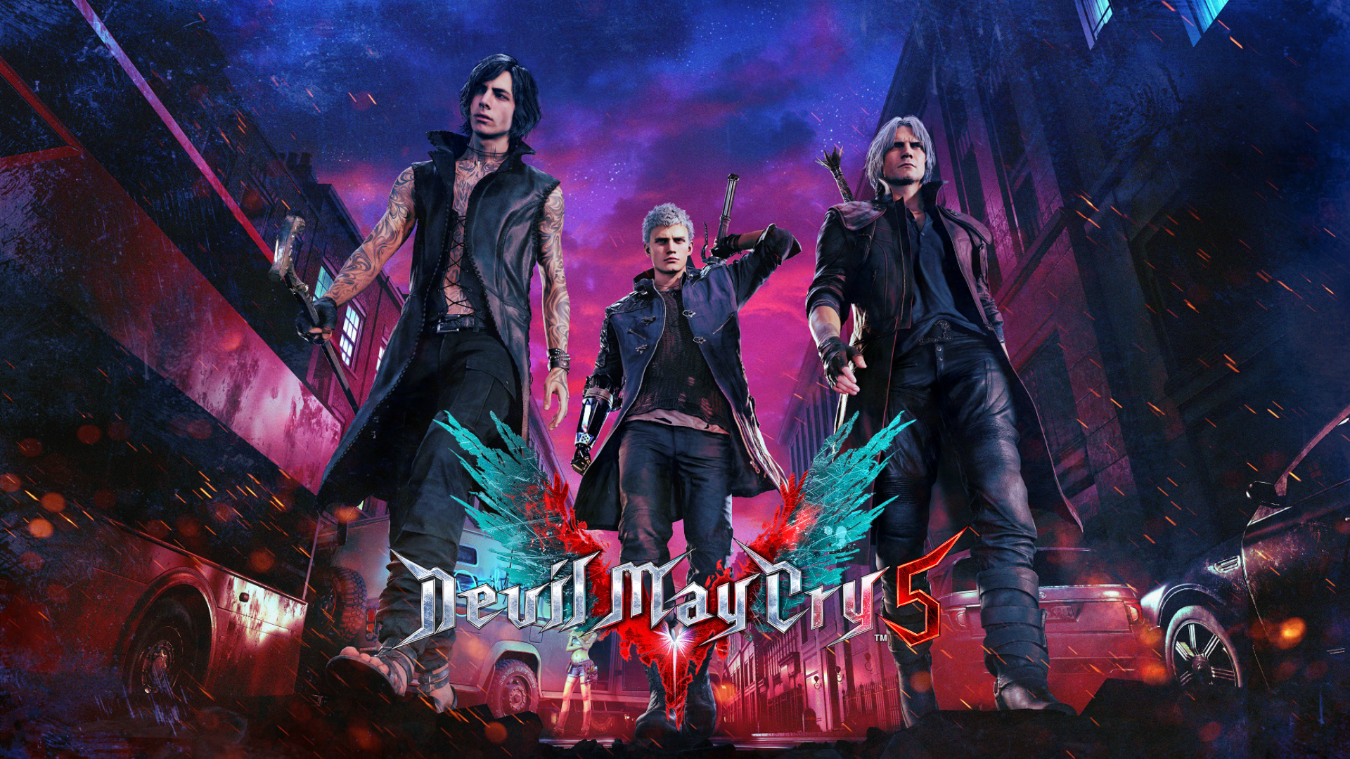 Devil May Cry 5 characters HD Wallpaper