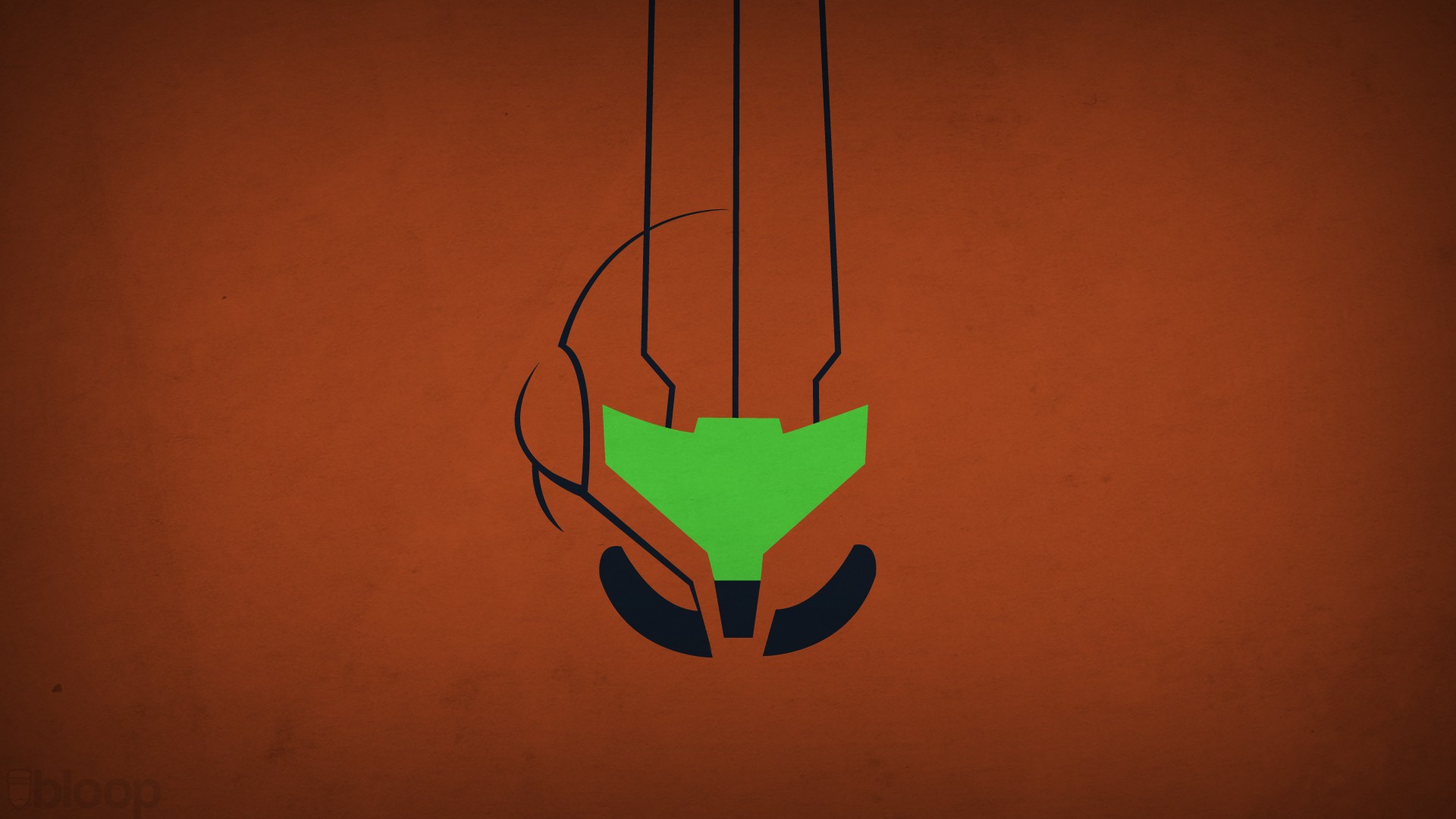 Samus Aran Helmet Minimalist HD Wallpaper