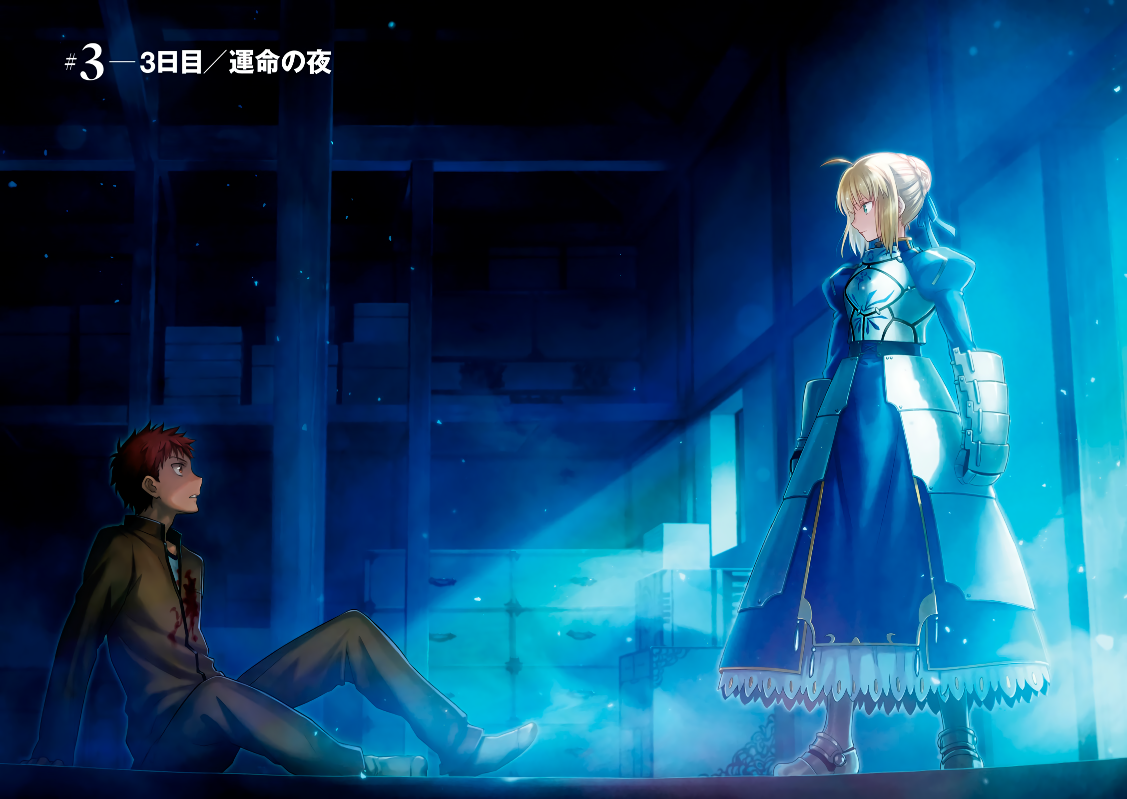 Shirou Emiya and Saber from Fate/stay night HD Wallpaper