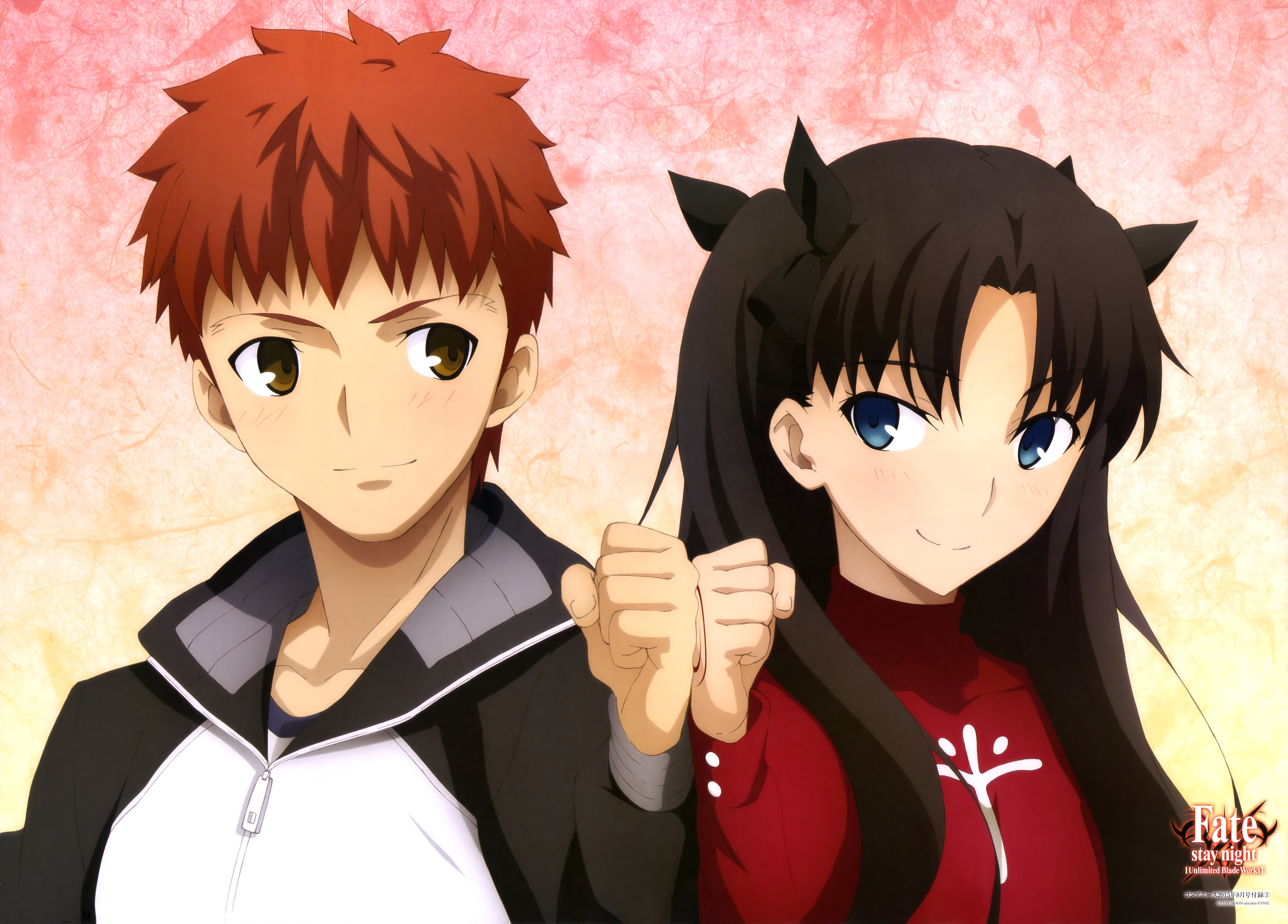 Shirou Emiya and Rin Tohsaka from Fate/stay night HD Wallpaper