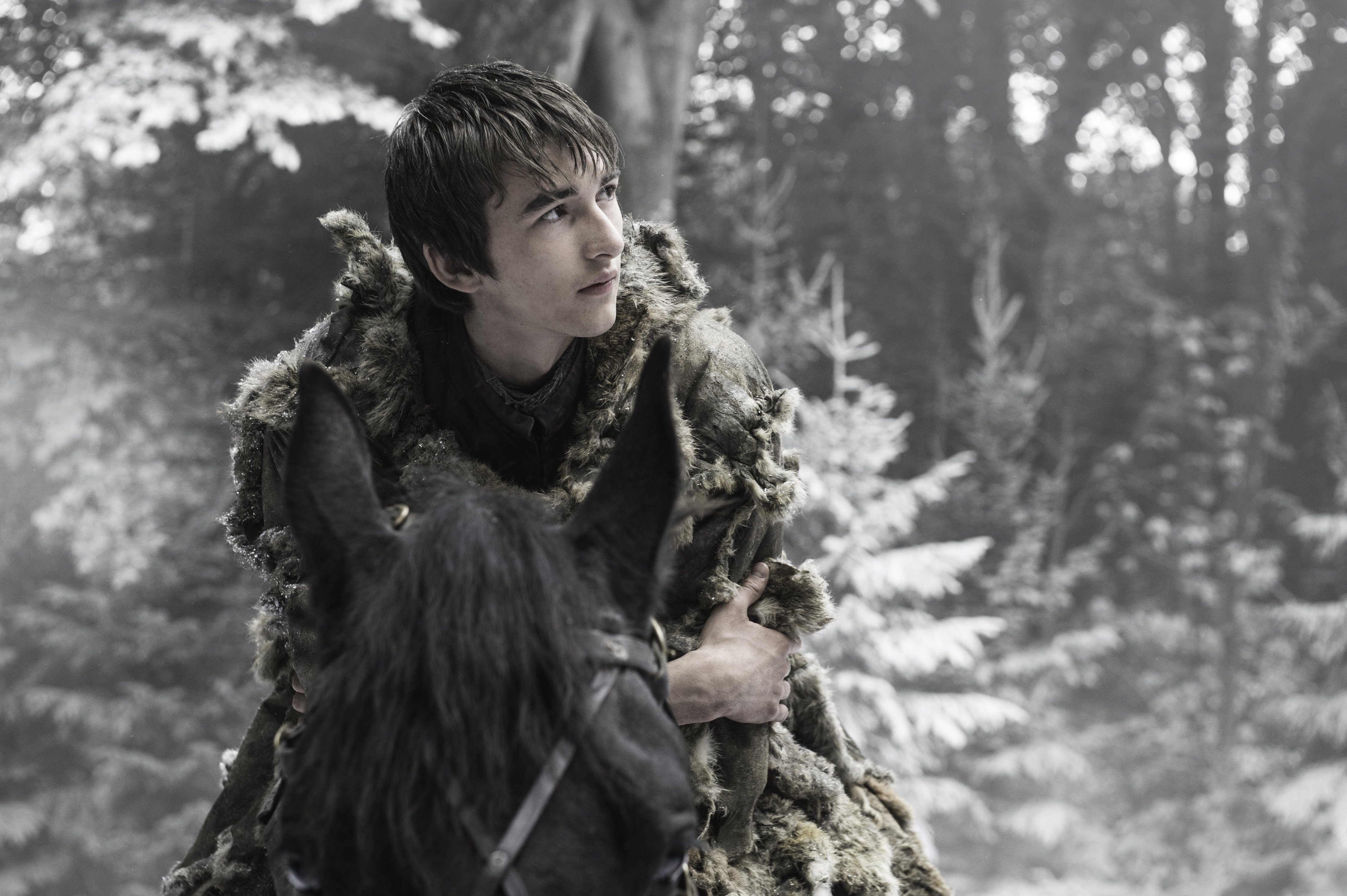 Bran Stark from Game of Thrones on horseback HD Wallpaper