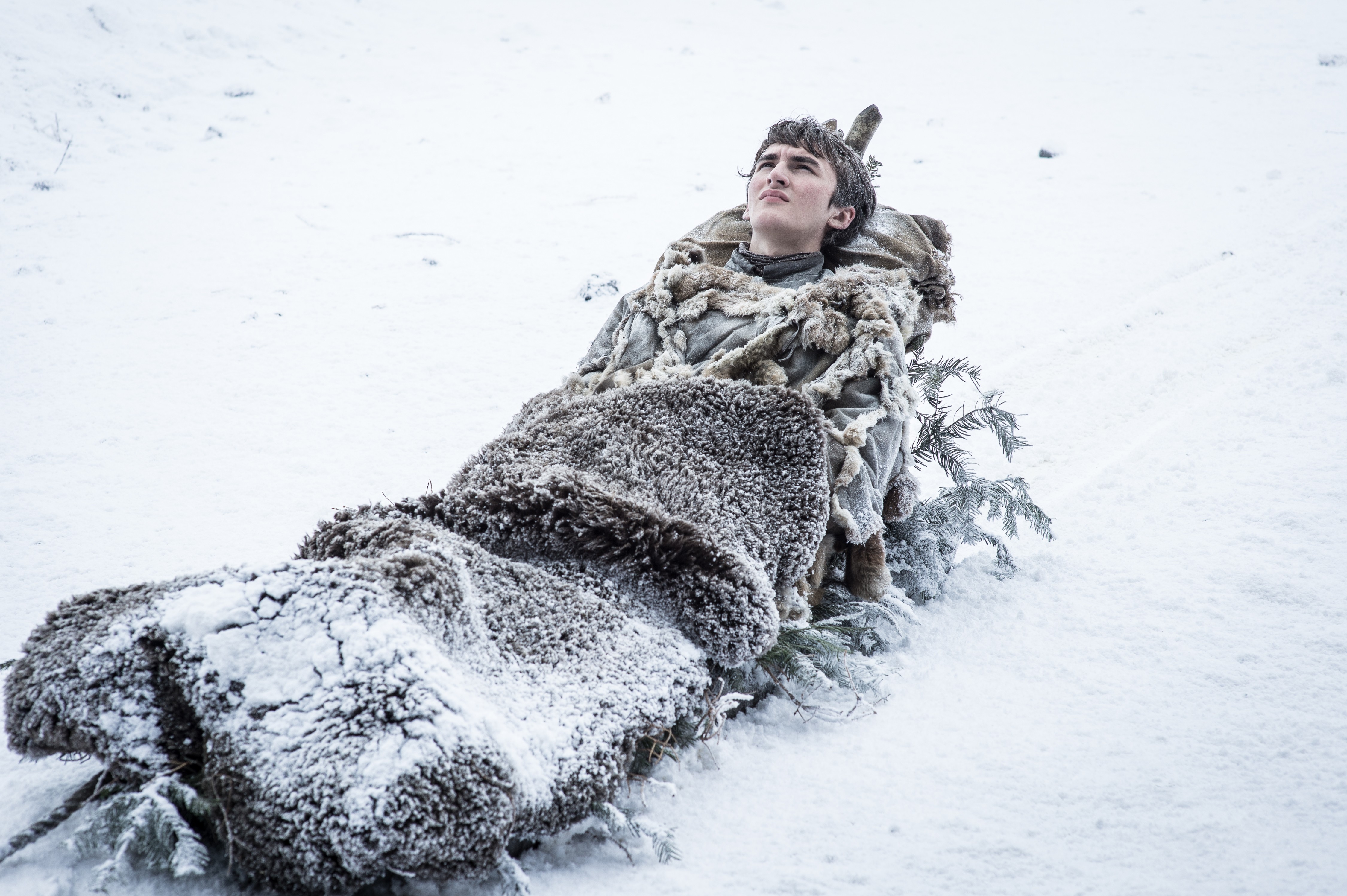 Bran Stark in the snow HD Wallpaper