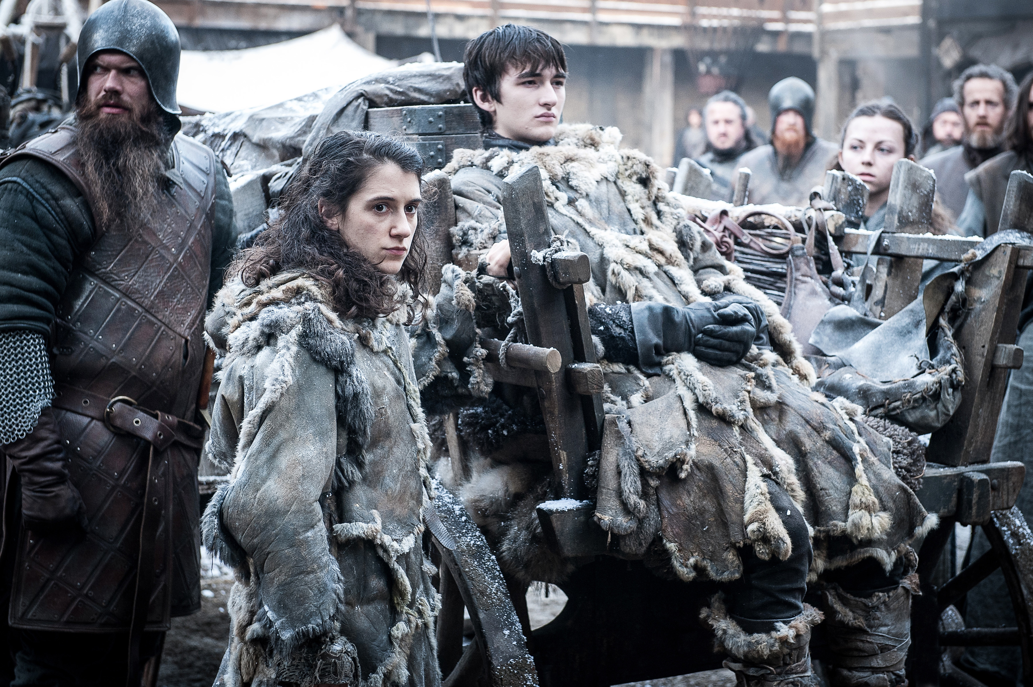 Bran Stark and companions in Game of Thrones HD Wallpaper