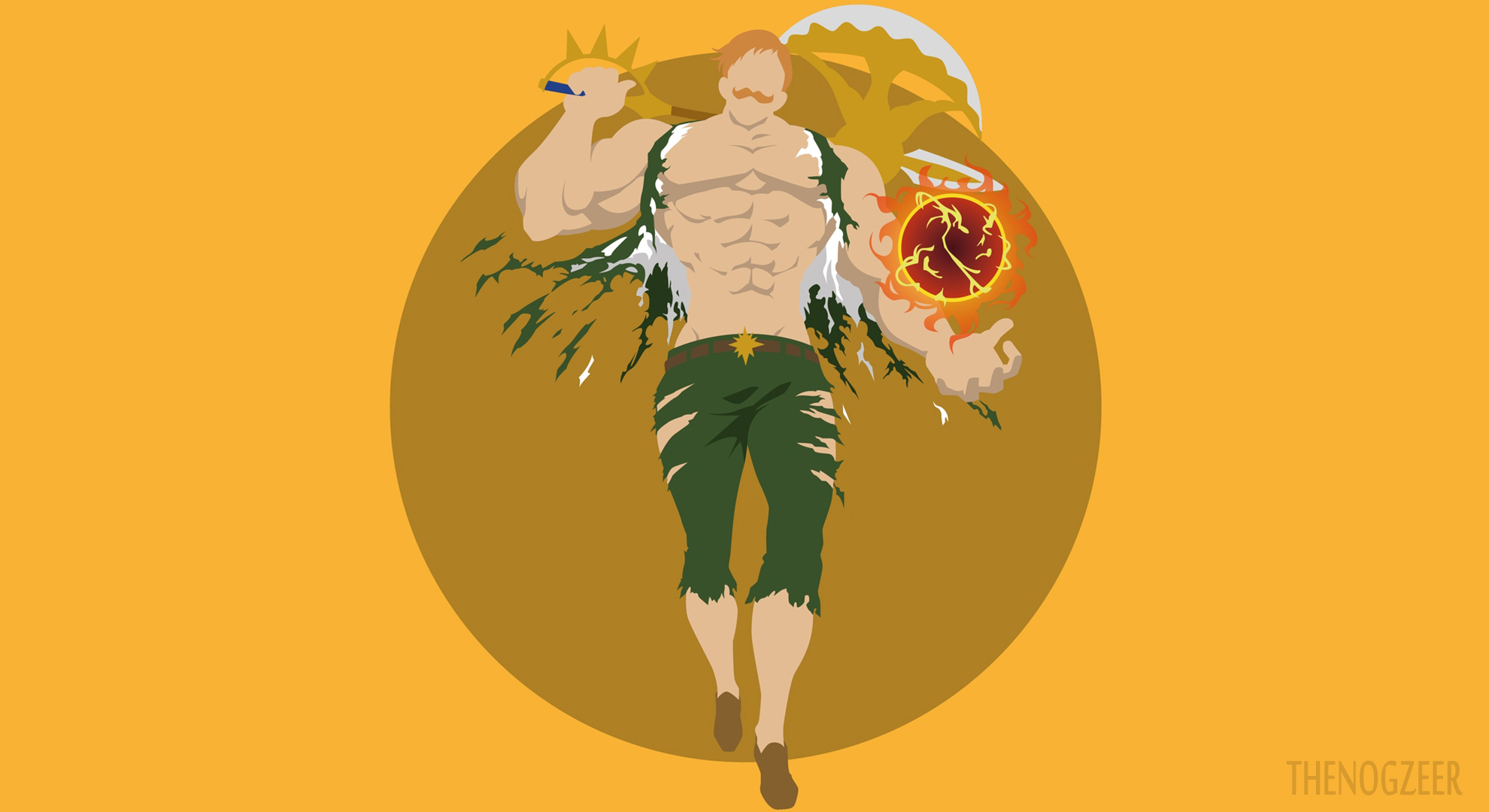 Escanor from The Seven Deadly Sins HD Wallpaper