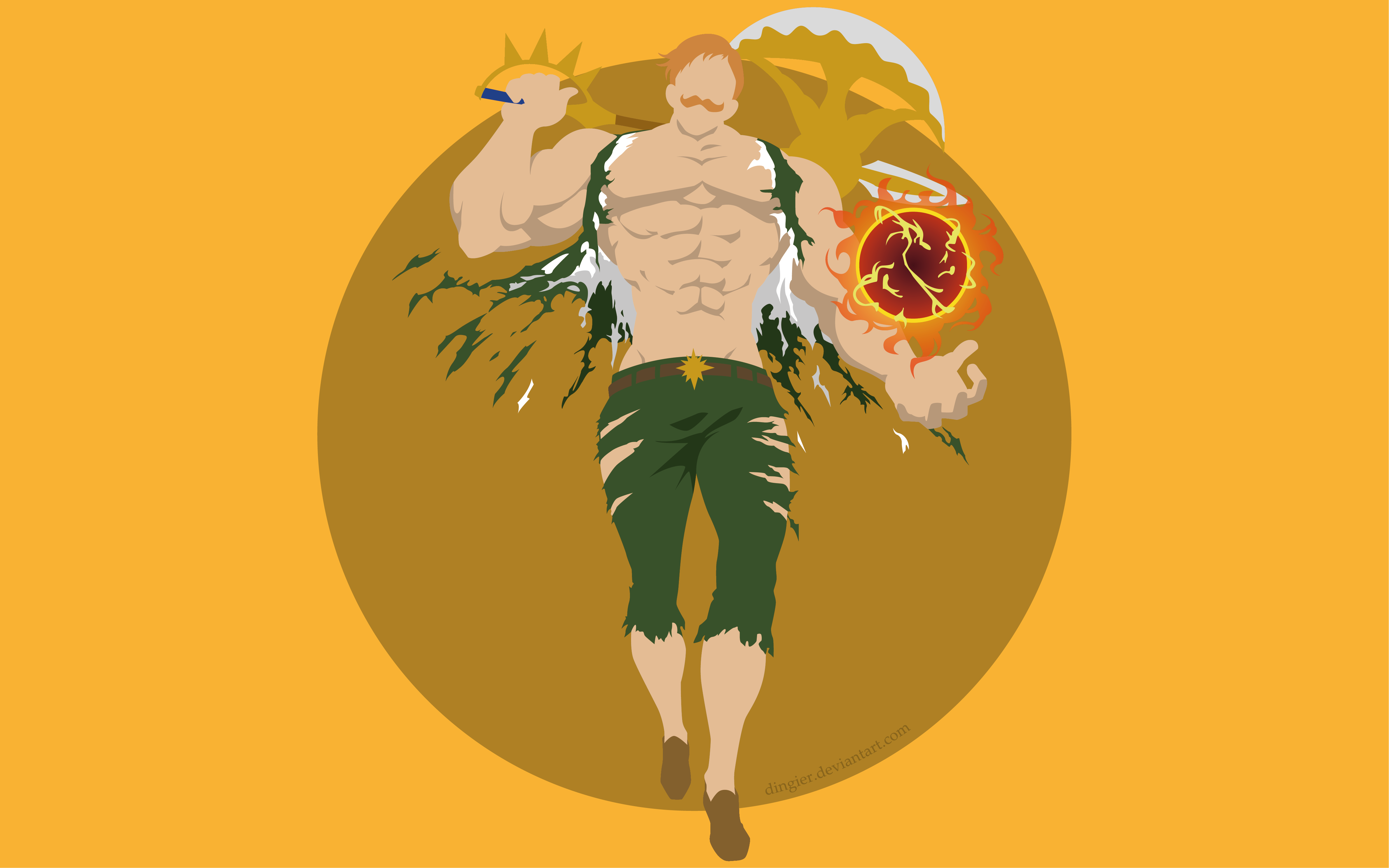 Escanor from The Seven Deadly Sins HD Wallpaper