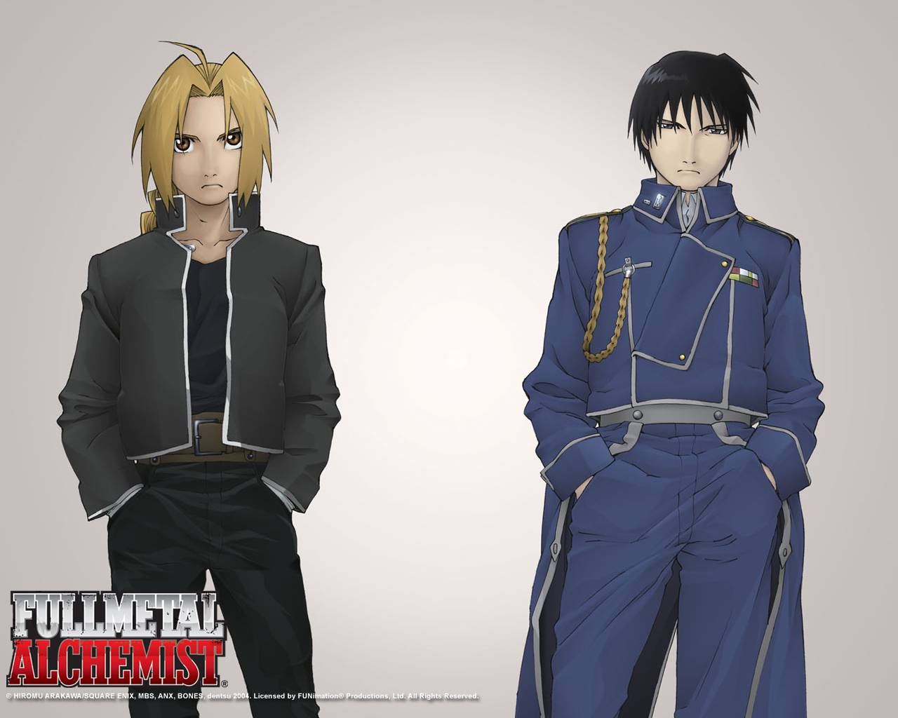 Edward Elric and Roy Mustang from Fullmetal Alchemist HD Wallpaper