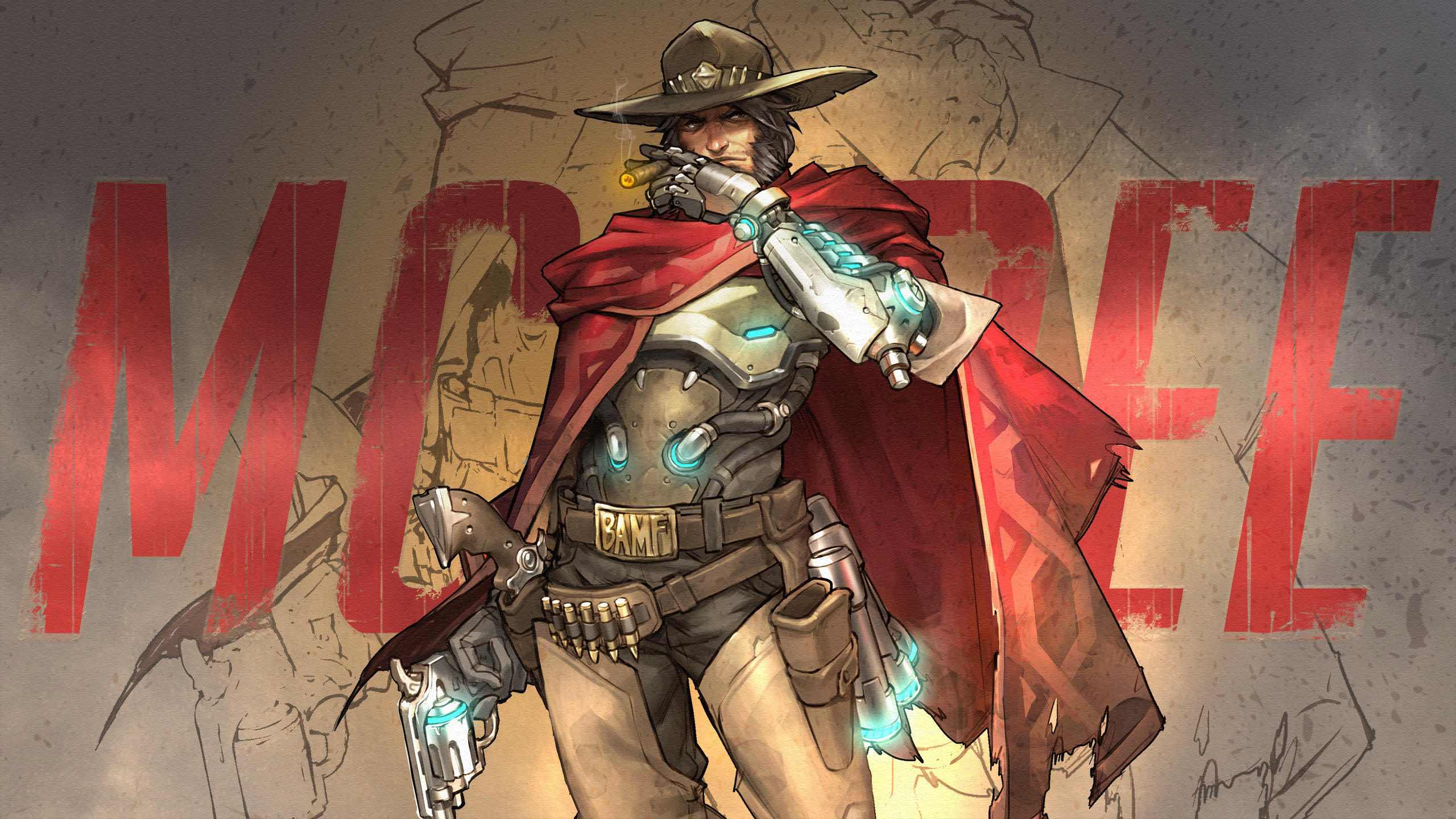 McCree from Overwatch HD Wallpaper