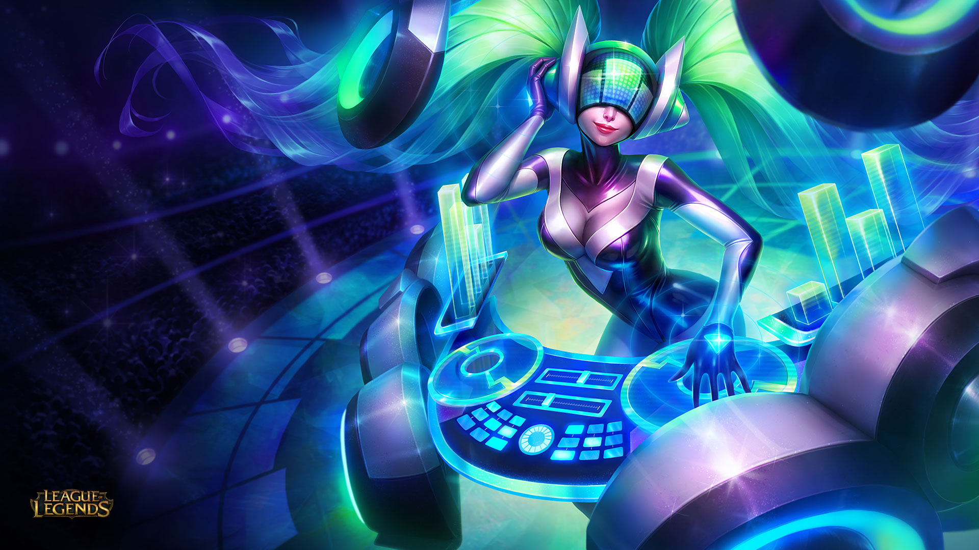 DJ Sona from League of Legends HD Wallpaper