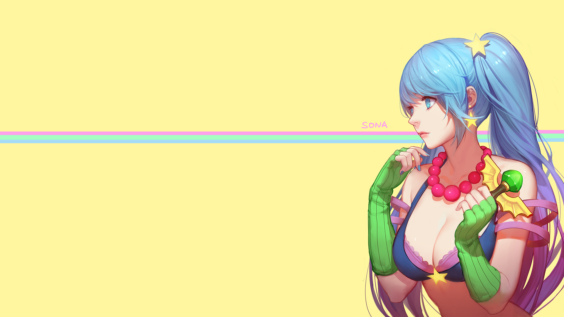 Sona from League of Legends HD Wallpaper