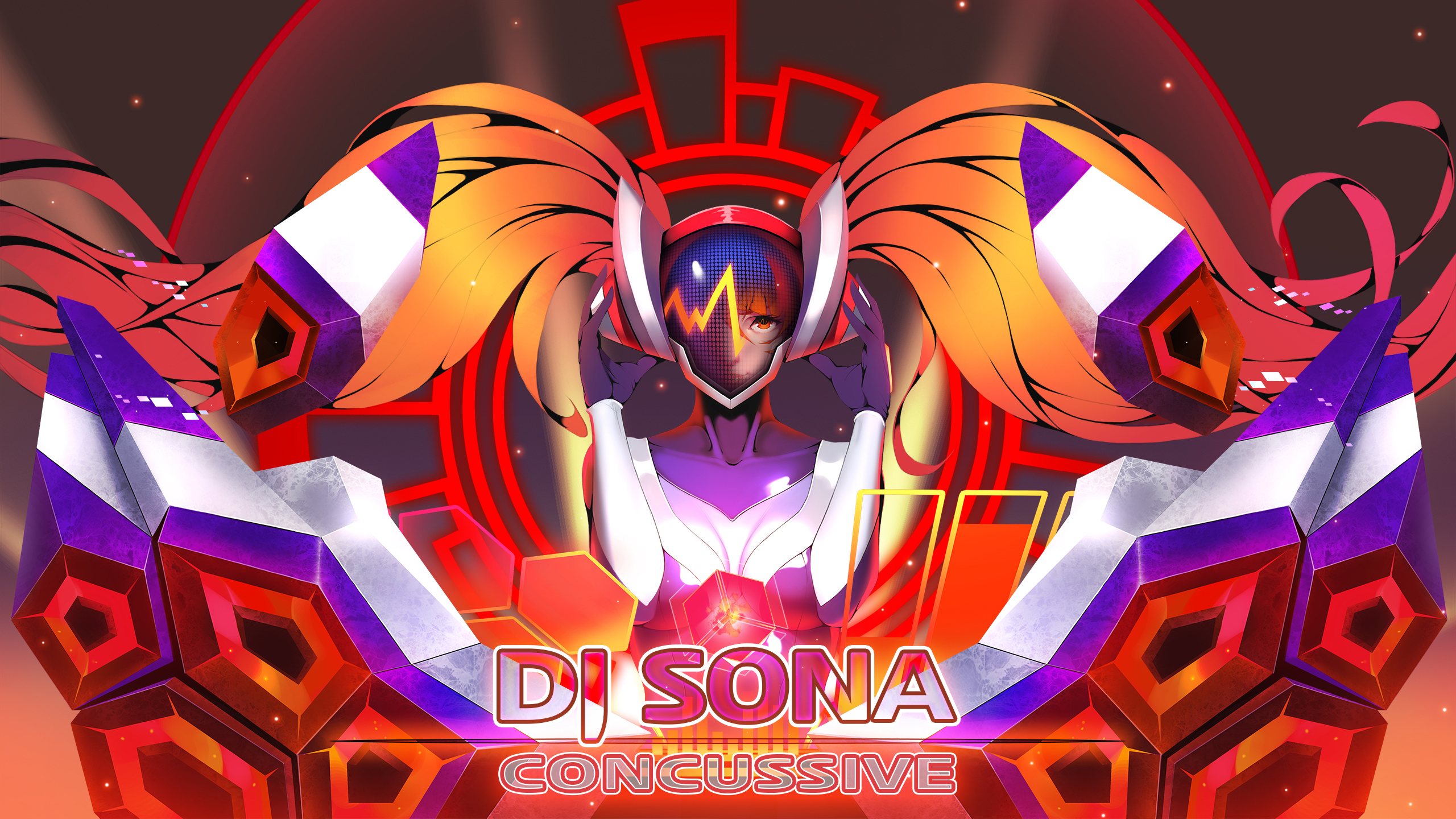 DJ Sona Concussive from League of Legends HD Wallpaper