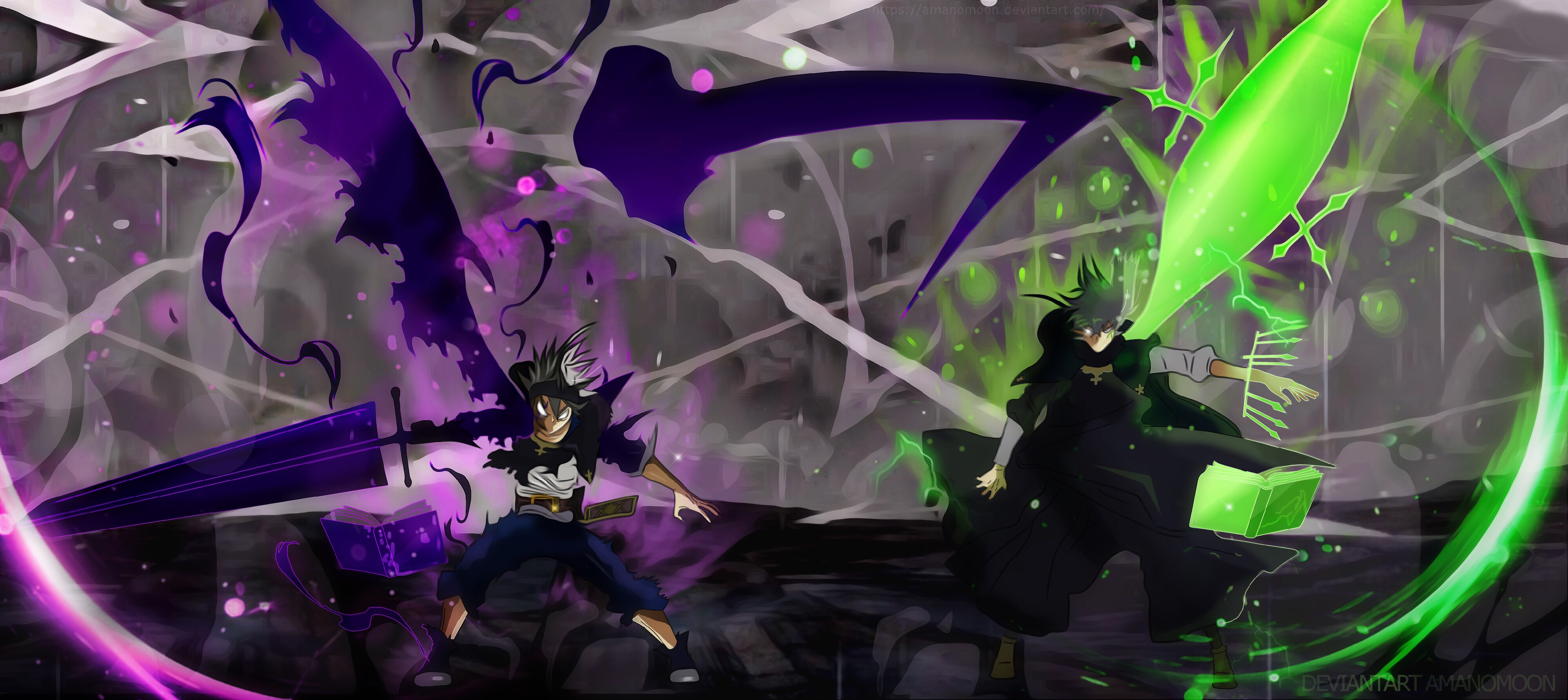 Asta from Black Clover with Magic Swords HD Wallpaper