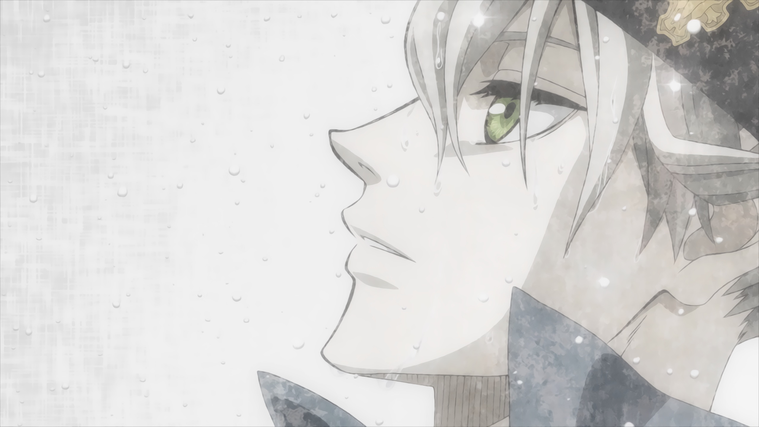 Asta from Black Clover in the rain HD Wallpaper