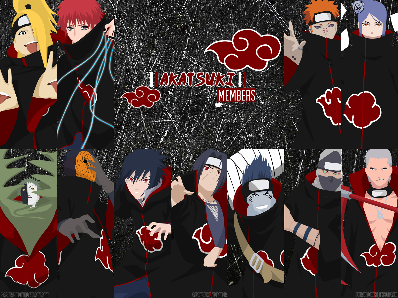 Akatsuki Members from Naruto HD Wallpaper