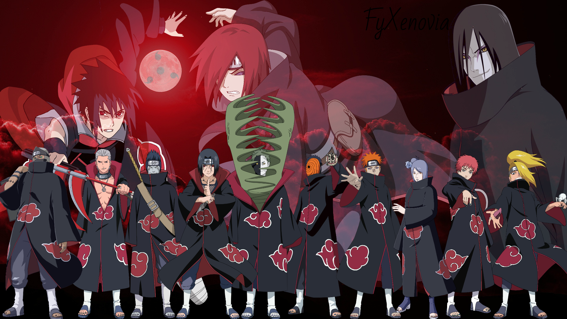 Akatsuki members from Naruto HD Wallpaper