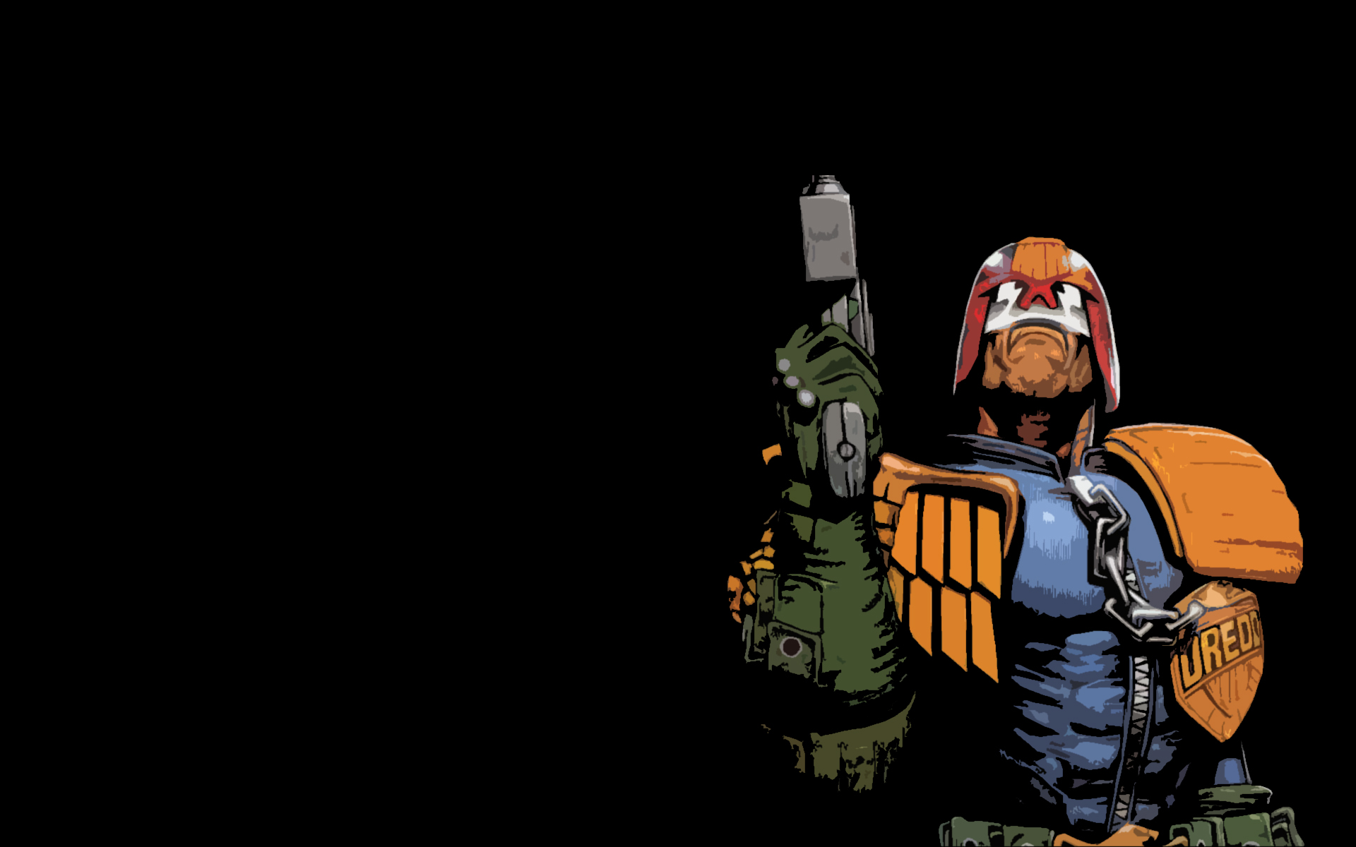 Judge Dredd from Judge Dredd HD Wallpaper
