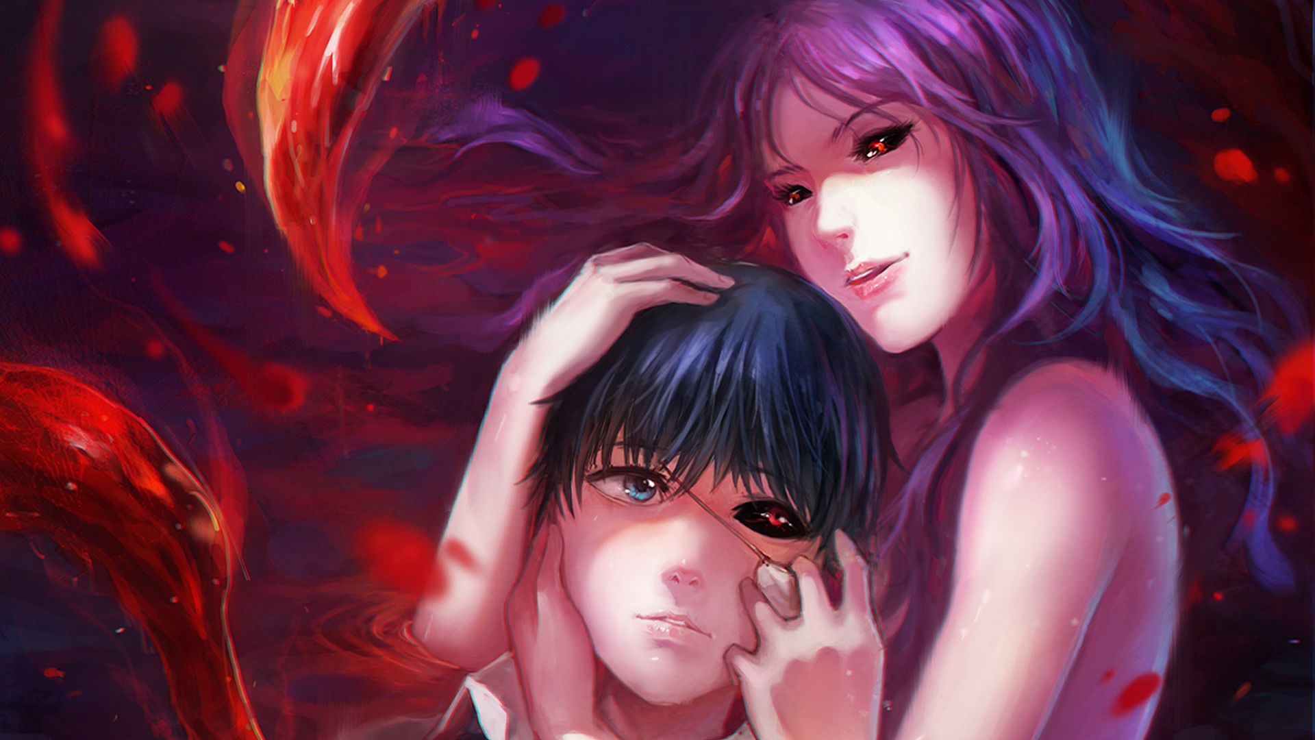 Rize Kamishiro from Tokyo Ghoul HD Wallpaper