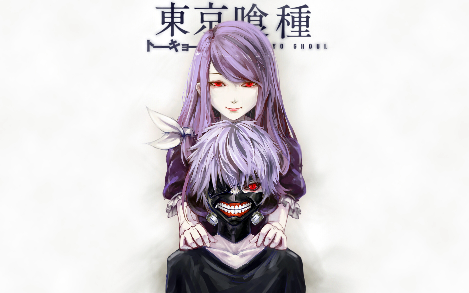 Rize Kamishiro and Ken Kaneki from Tokyo Ghoul HD Wallpaper