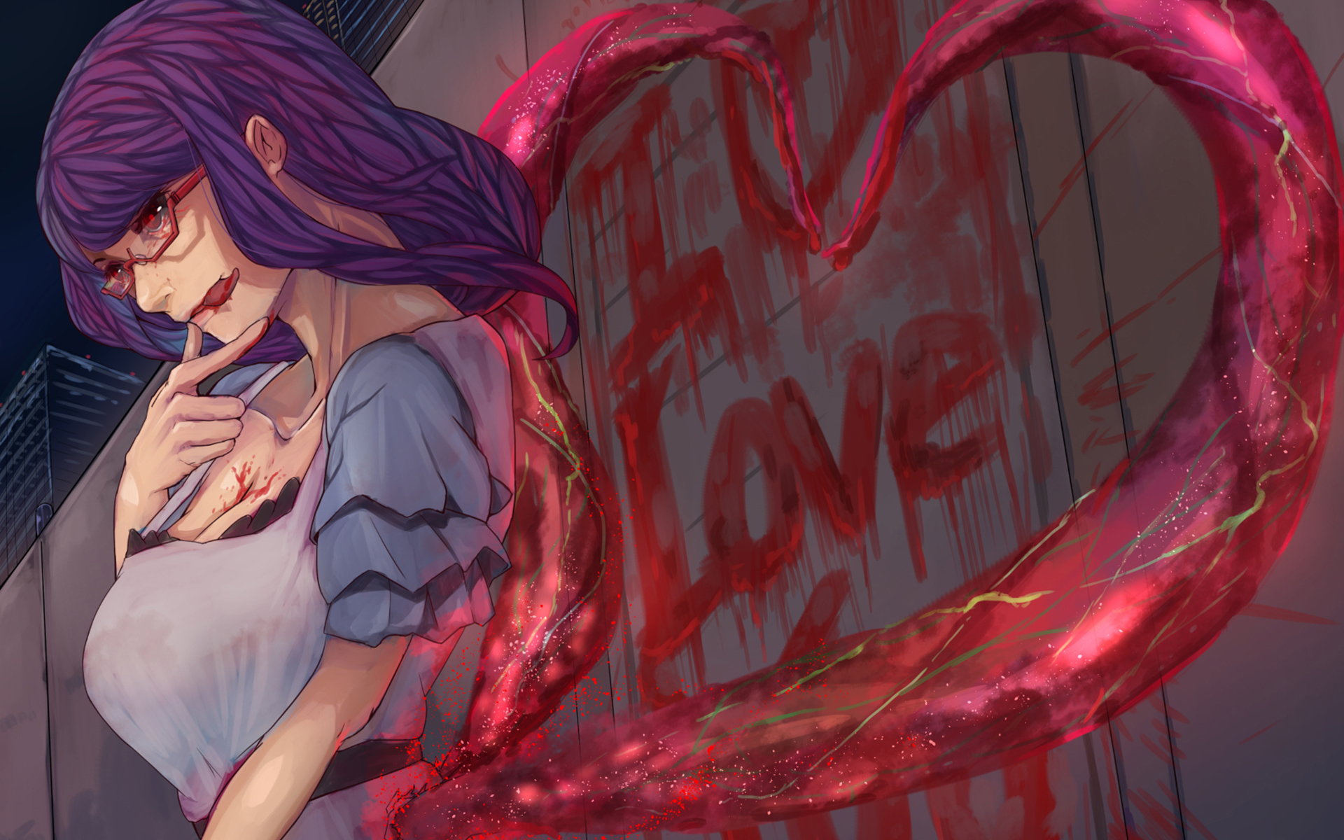 Rize Kamishiro from Tokyo Ghoul HD Wallpaper