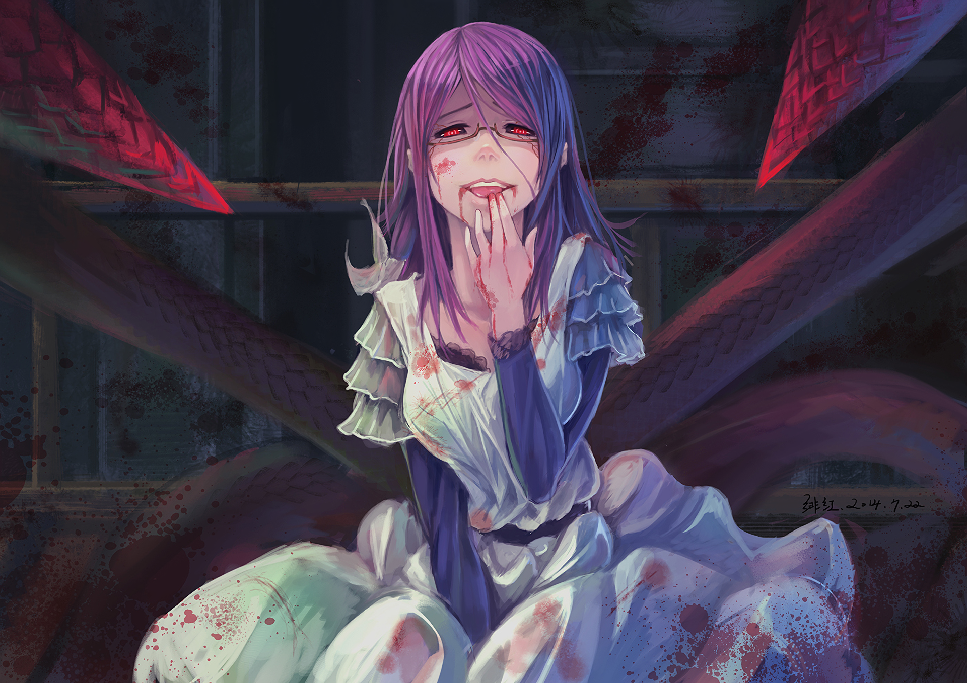 Rize Kamishiro from Tokyo Ghoul HD Wallpaper