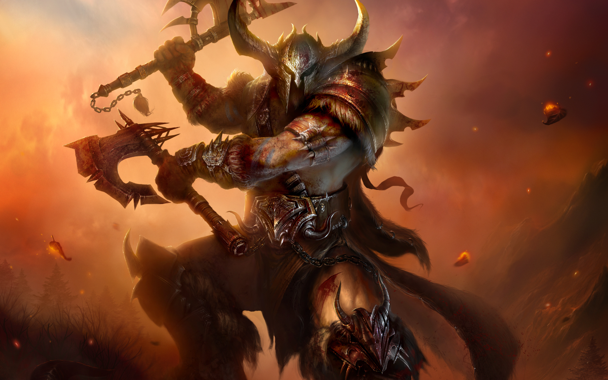 Barbarian from Diablo III HD Wallpaper