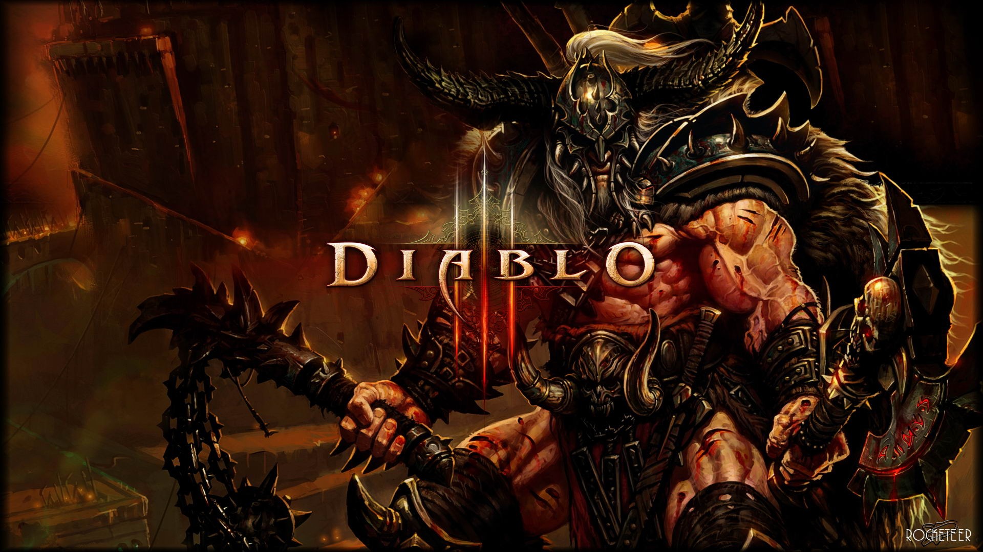 Barbarian from Diablo III HD Wallpaper