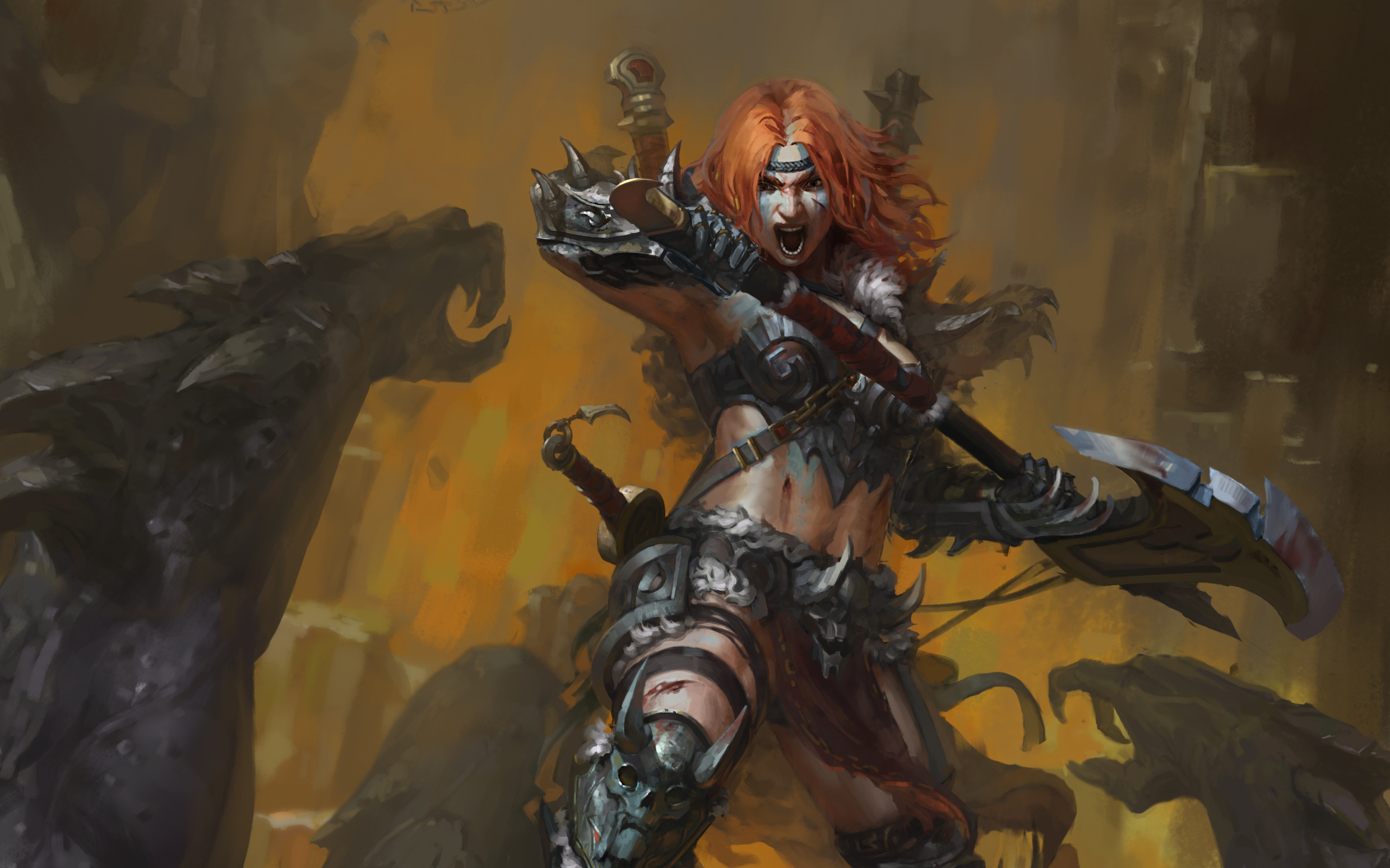 Barbarian from Diablo III HD Wallpaper