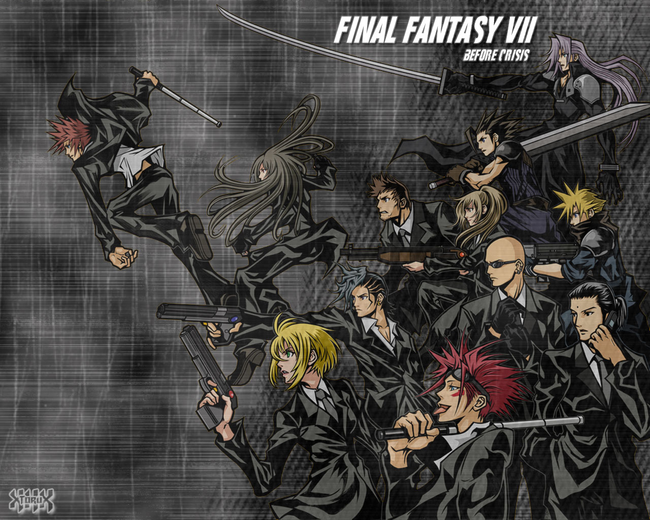 Final Fantasy VII: Before Crisis characters HD Wallpaper