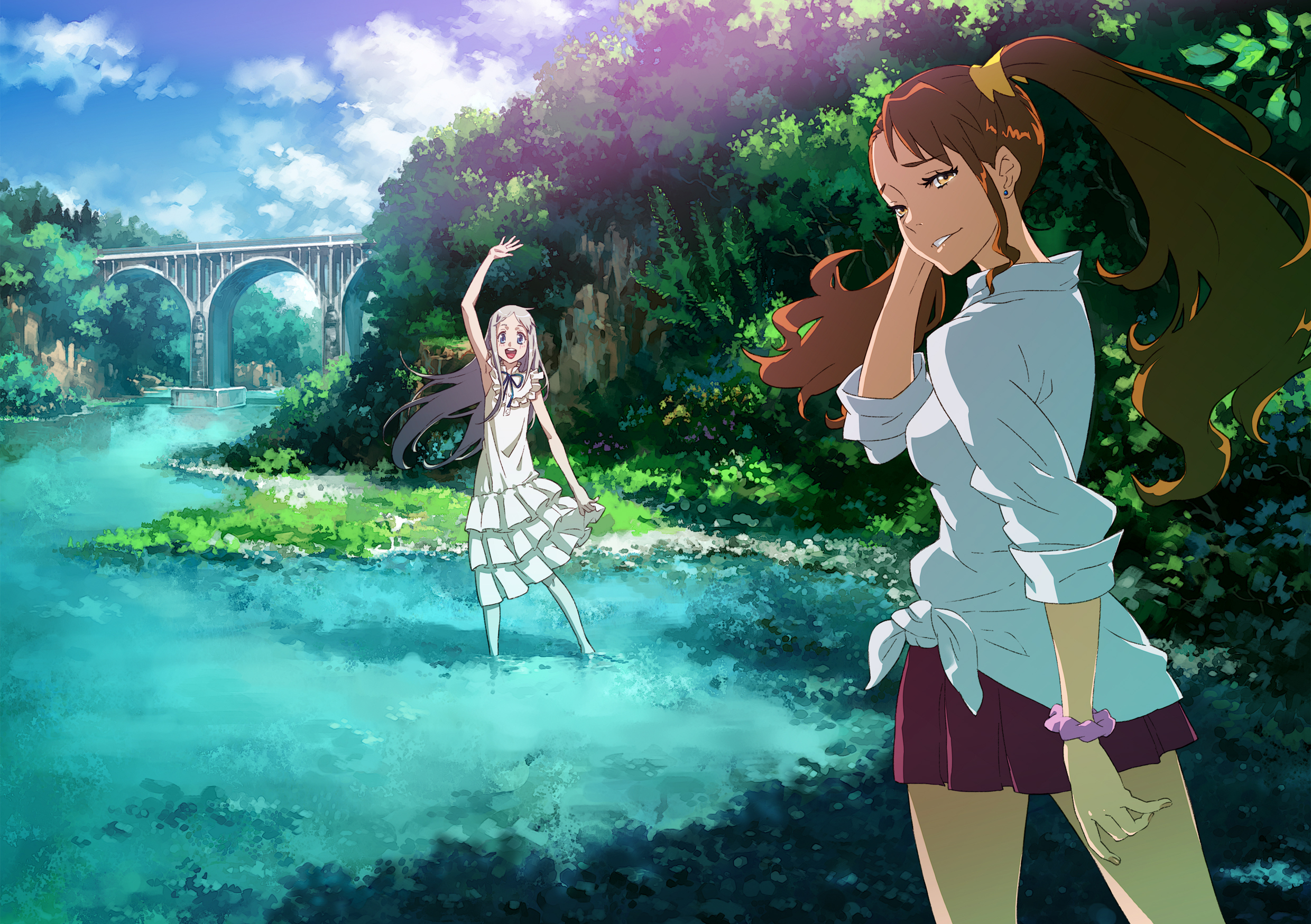 Meiko Honma in a River HD Wallpaper