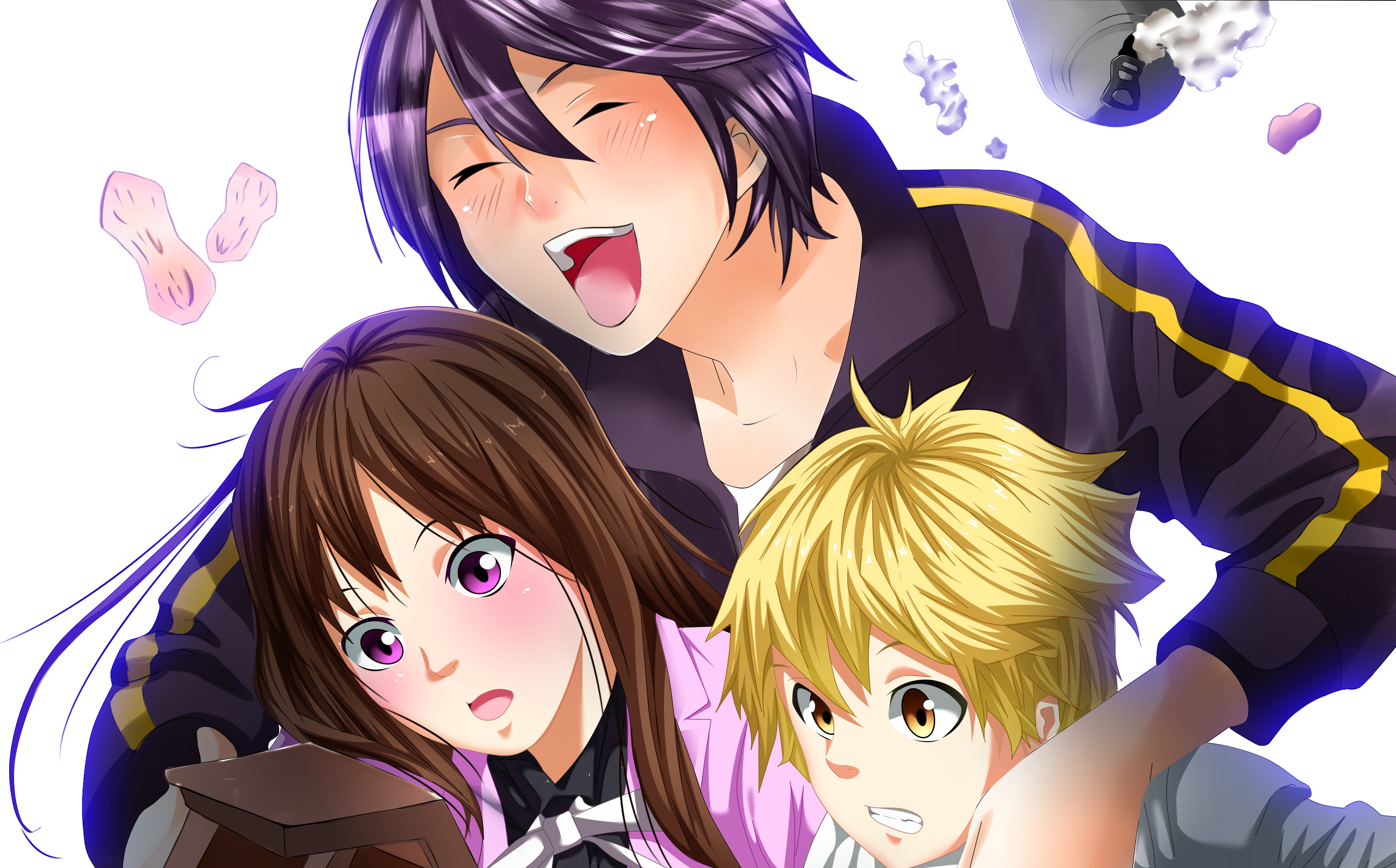 Noragami: Yato, Hiyori, and Yukine HD Wallpaper