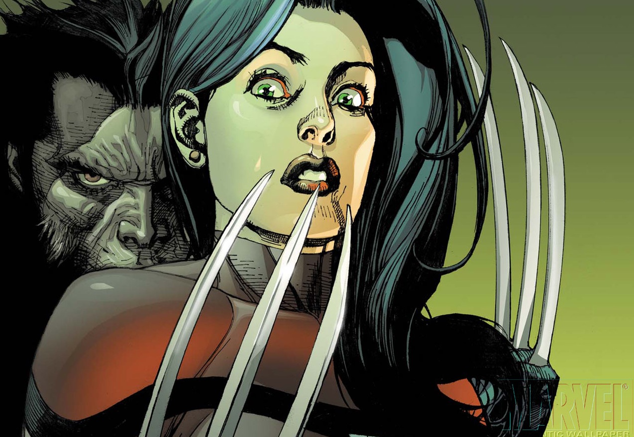 X-23 and Wolverine from Marvel Comics HD Wallpaper