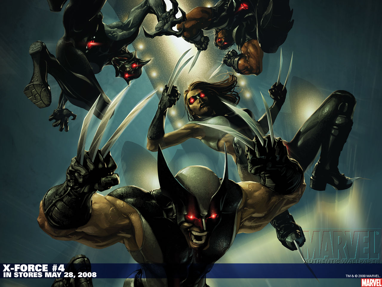 X-Force #4 Comic Cover with Wolverine and X-23 HD Wallpaper