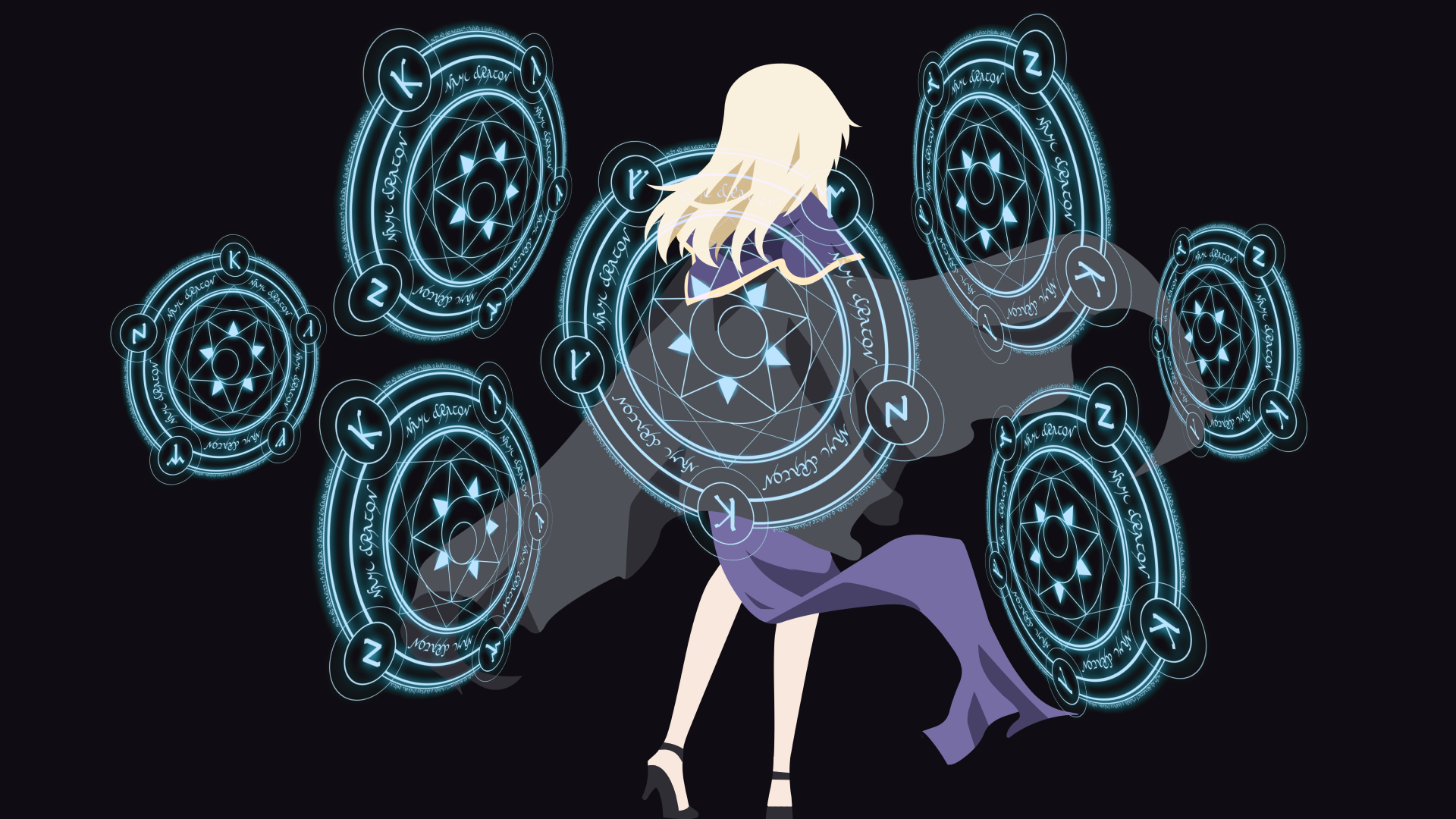 Illyasviel Von Einzbern casting magic circles HD Wallpaper