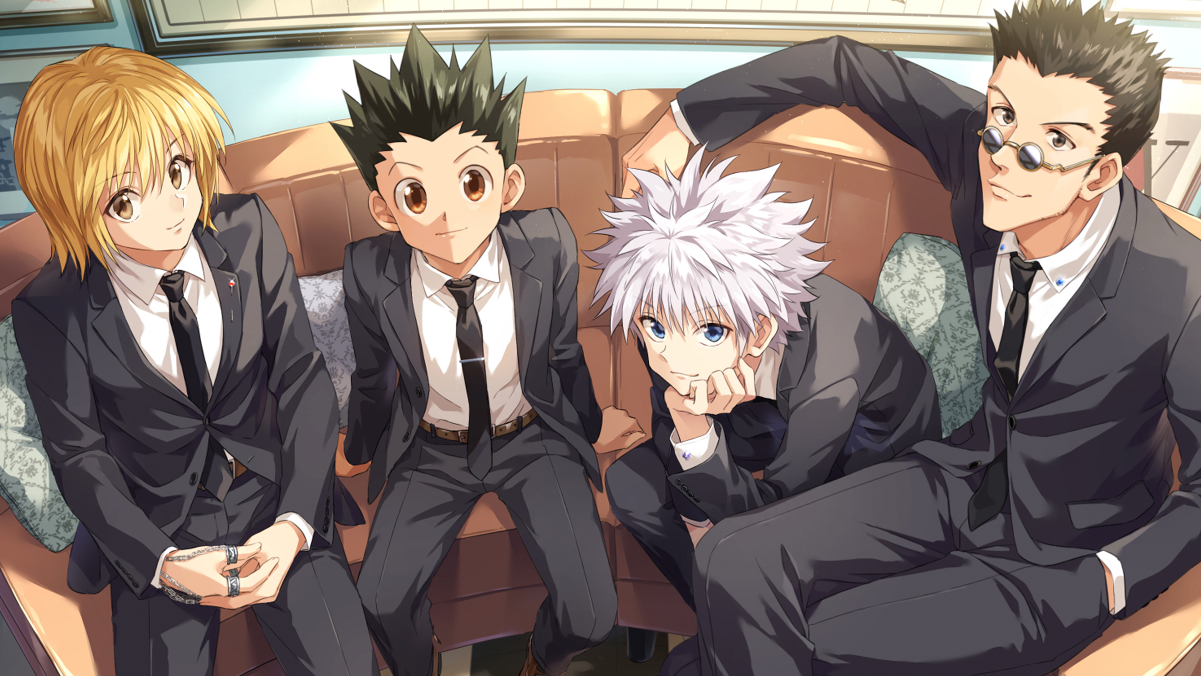 Killua Zoldyck from Hunter x Hunter in Stylish Suits HD Wallpaper