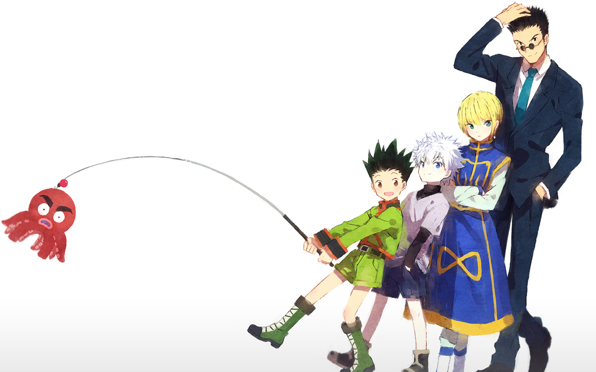 Gon, Killua, Kurapika, and Leorio from Hunter x Hunter HD Wallpaper