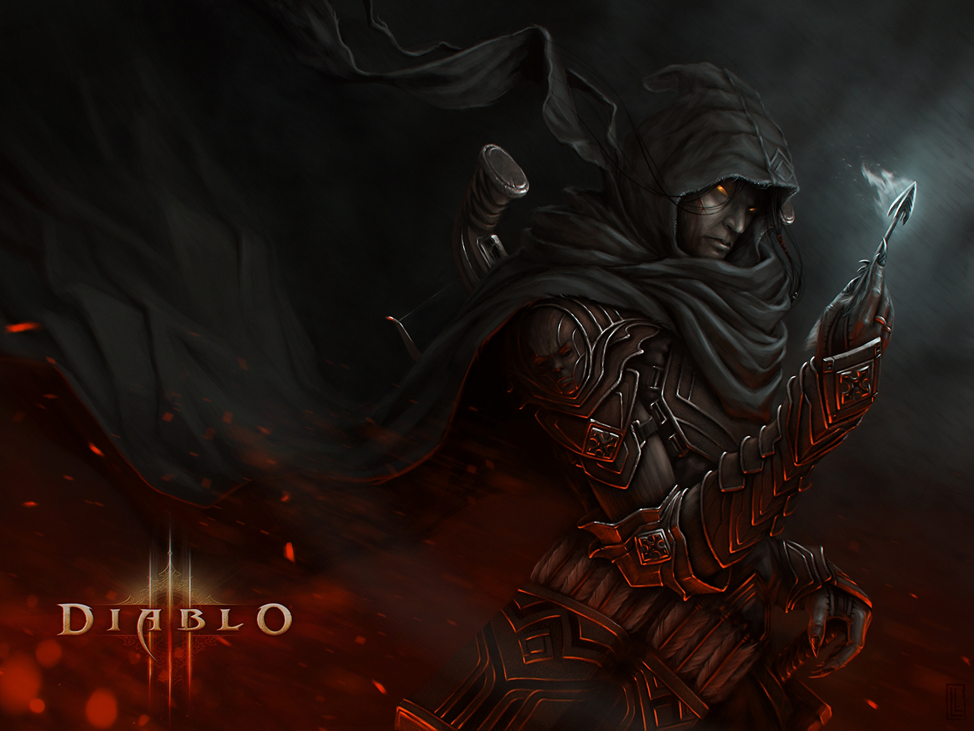 Demon Hunter from Diablo III HD Wallpaper