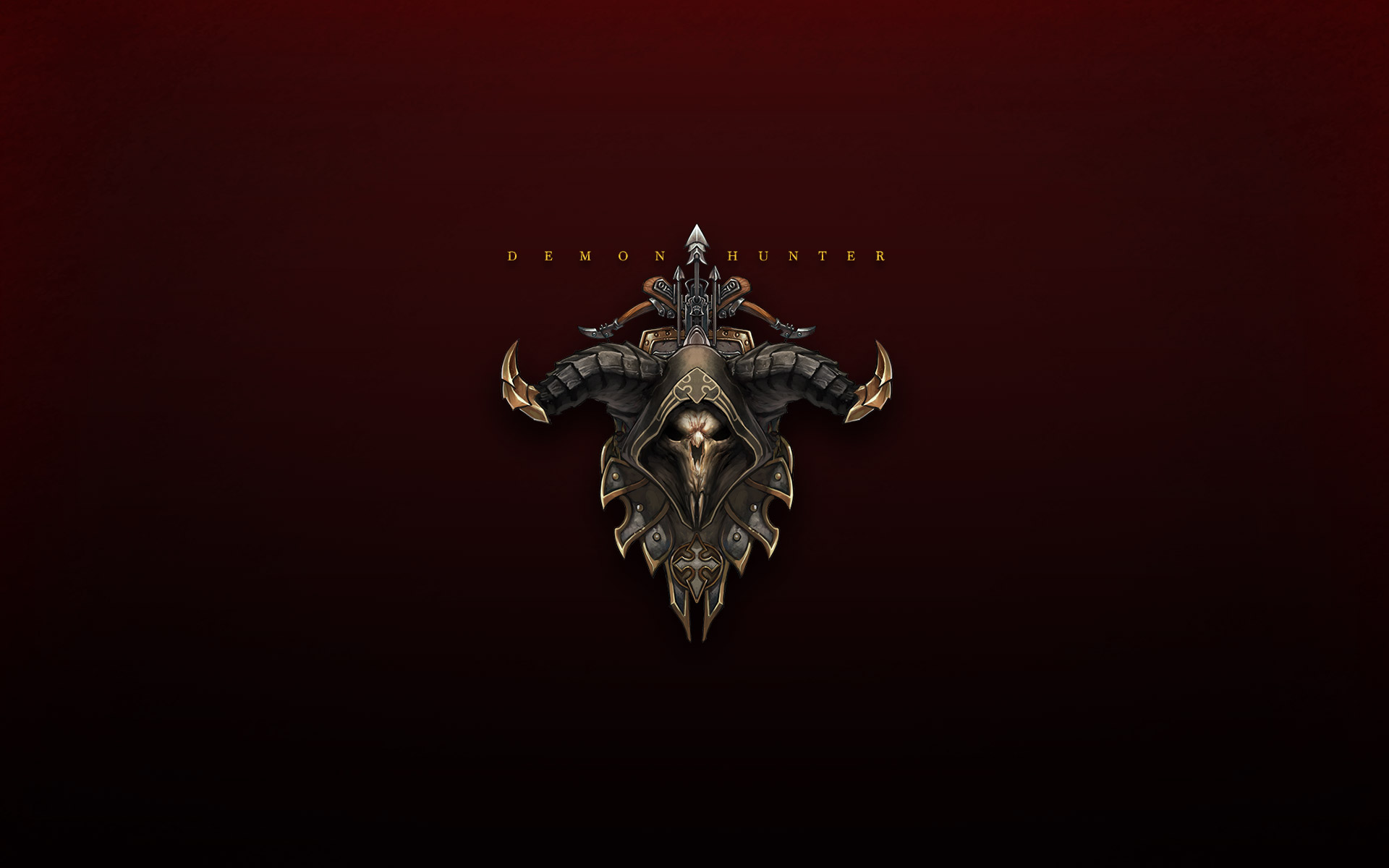 Demon Hunter emblem from Diablo III HD Wallpaper