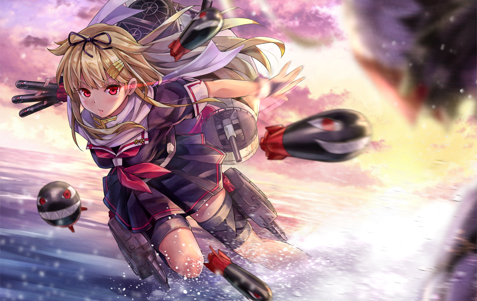 Yuudachi from Kancolle HD Wallpaper