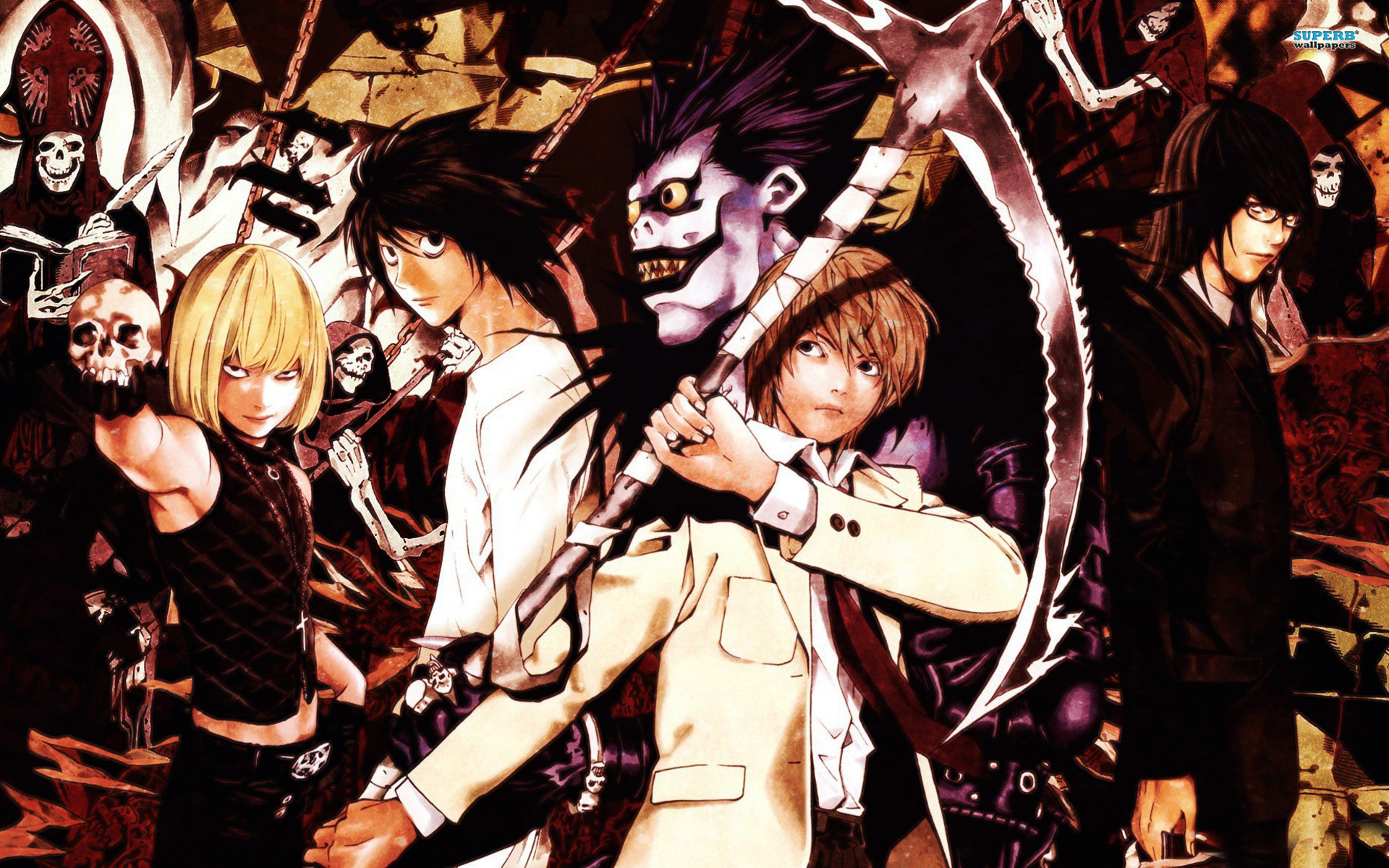 Characters from Death Note HD Wallpaper