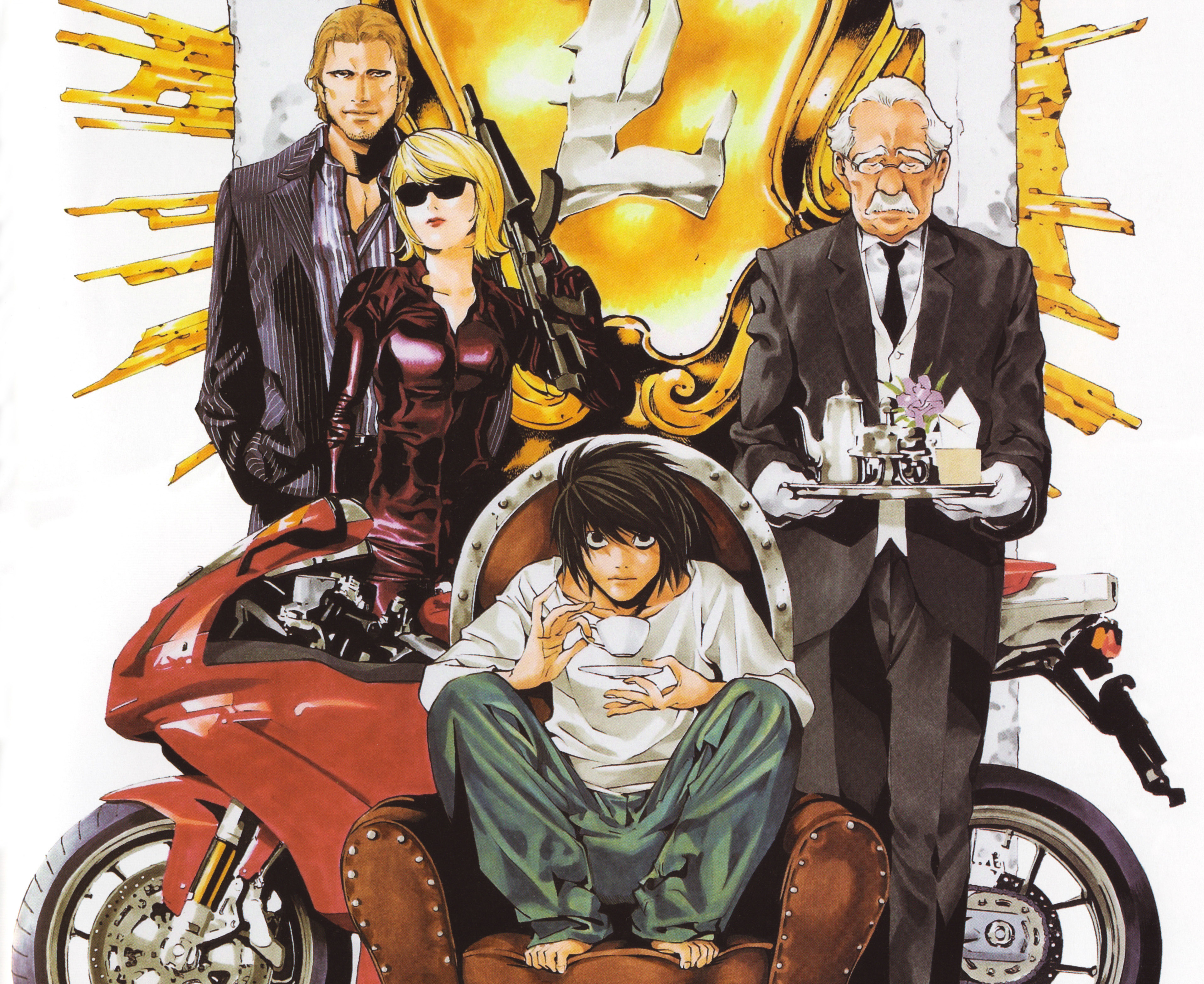 L and associates from Death Note HD Wallpaper